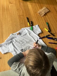 Organic Cotton Kids Colouring Tee T-shirt The Spotted Quoll 