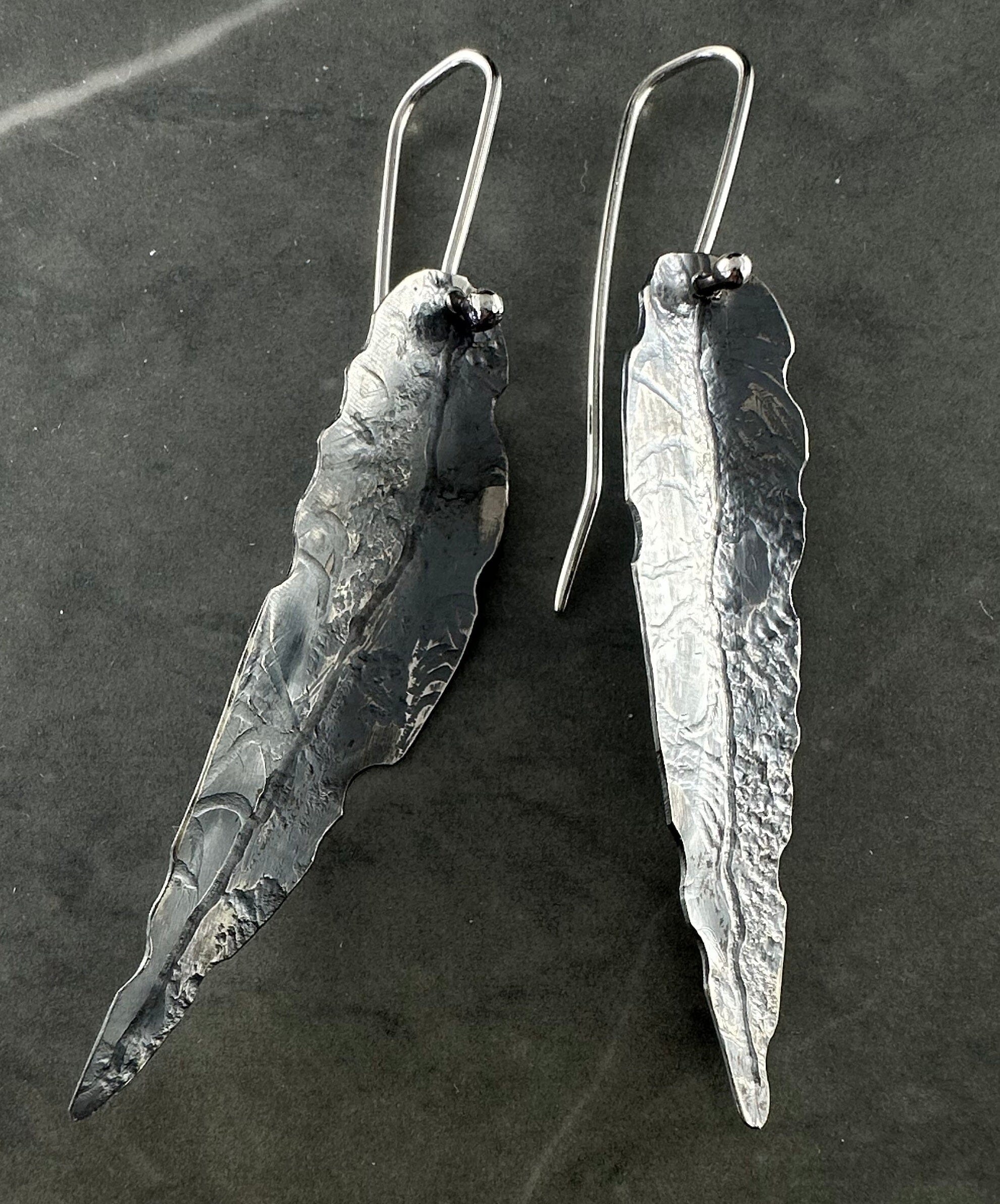 Oxidized & Silver Earrings by Jillian Jak Earrings Jillian Jak 