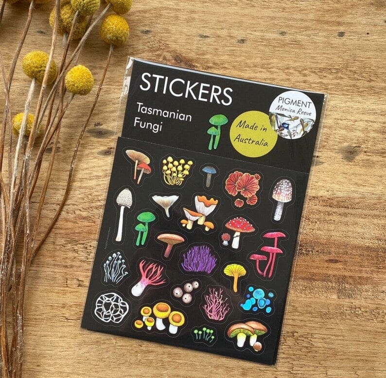 Stickers Sheets PIGMENT by Monica Reeve Decorative Stickers Monica Reeve Tasmanian Fungi 
