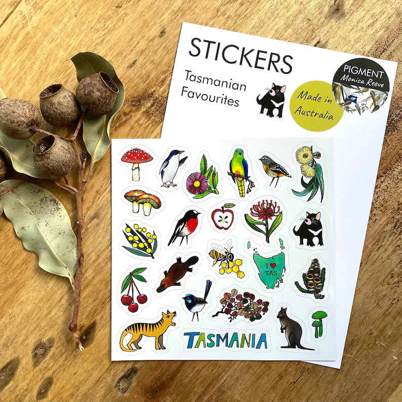 Stickers Sheets PIGMENT by Monica Reeve Decorative Stickers Monica Reeve Tasmanian Favourites 