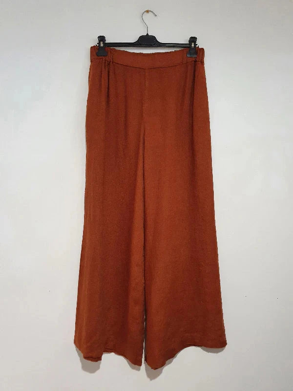 Montaigne Jambes Linen Pants Pants Etika Rust One Size 