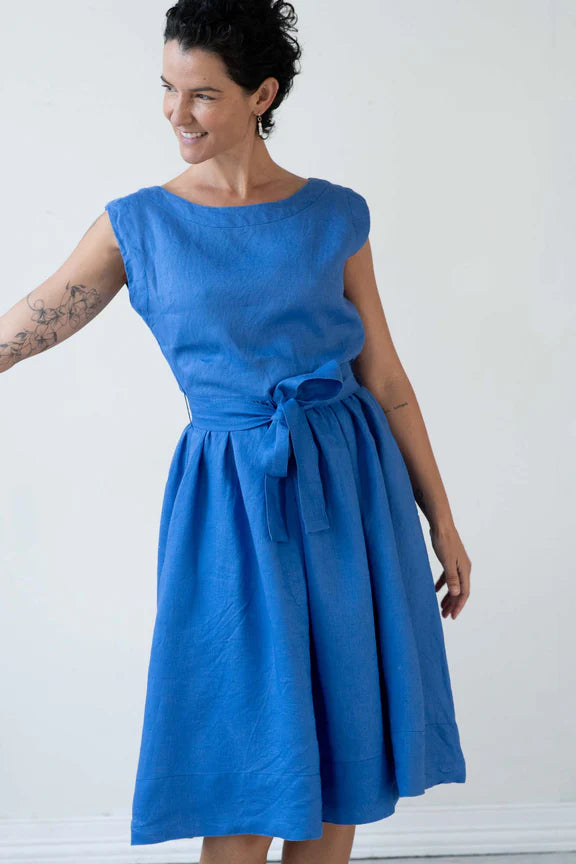 Jane Dress in Lapis Blue - Lazybones Australia Dress lazy bones 