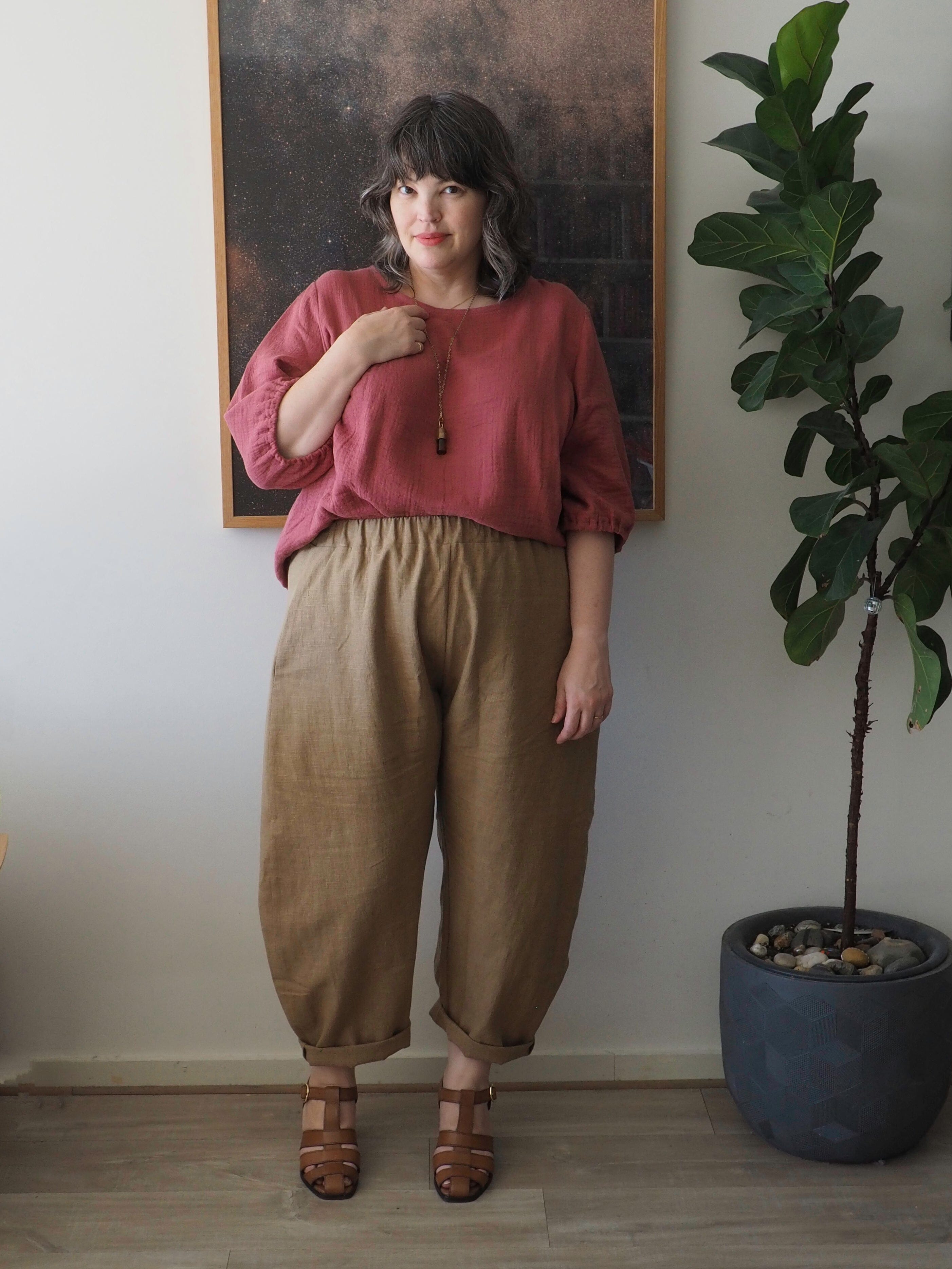 Boss Pant Linen - Camel Pants The Spotted Quoll 