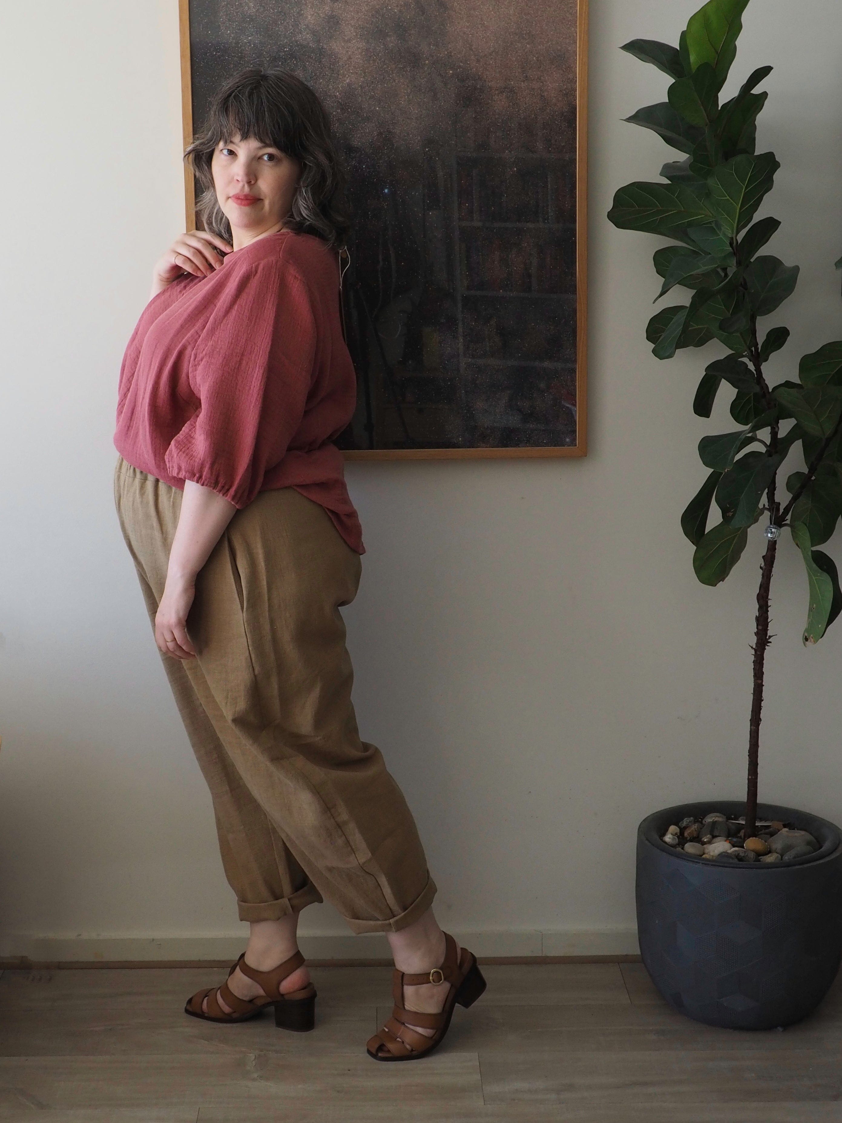 Boss Pant Linen - Camel Pants The Spotted Quoll 