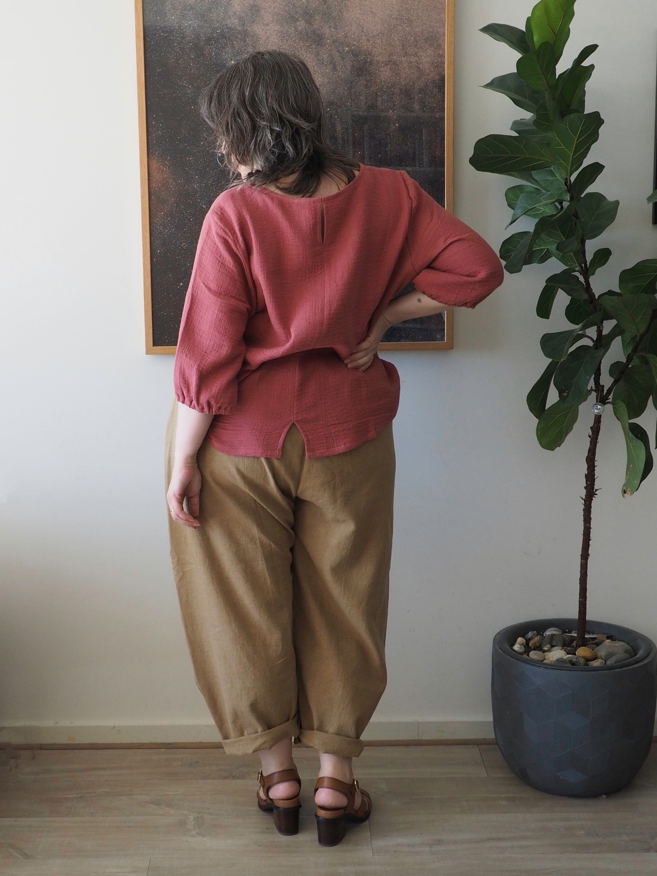 Boss Pant Linen - Camel Pants The Spotted Quoll 