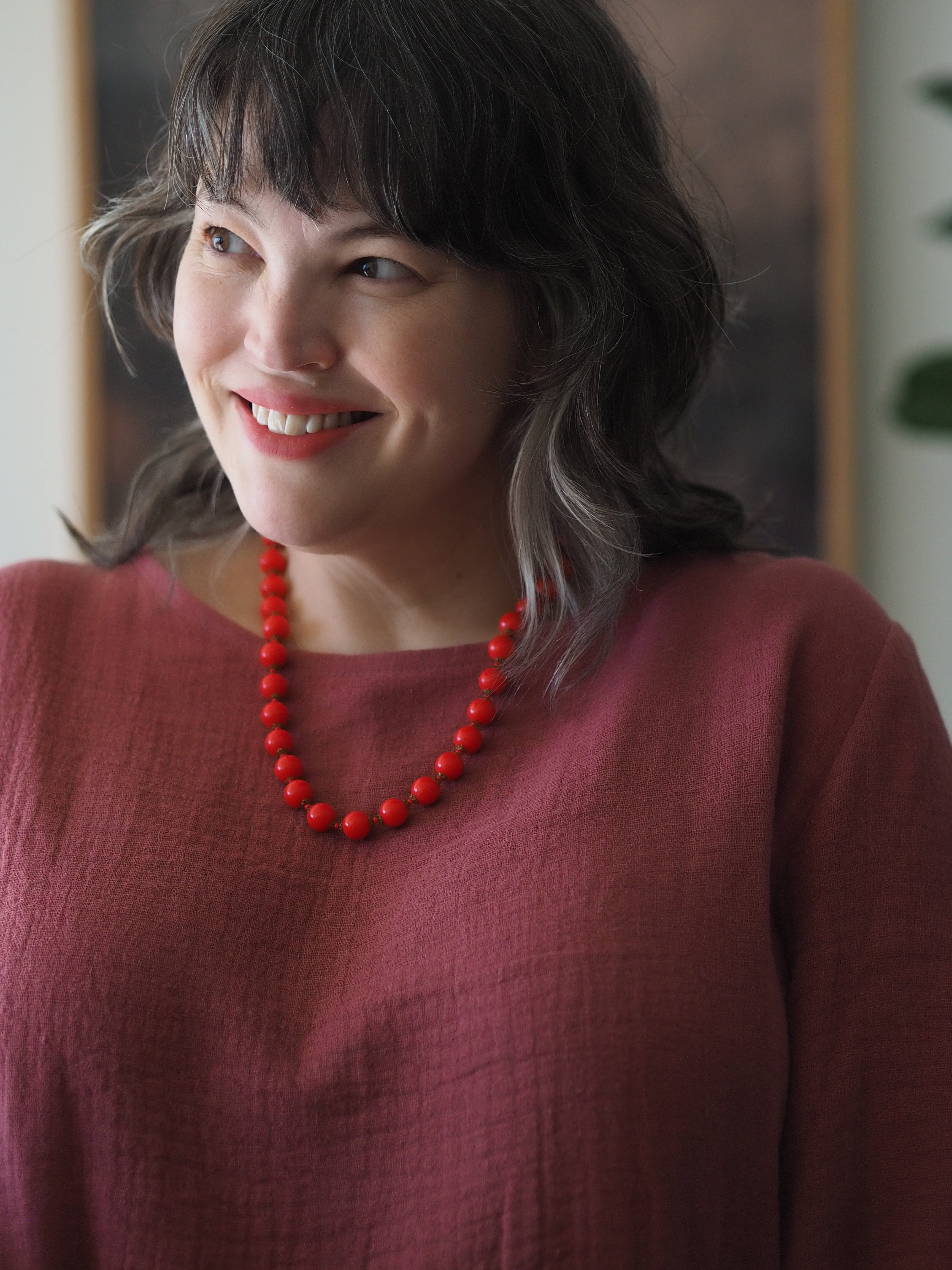 Lady Jane Bishops Sleeve Blouse - Warm Rose top The Spotted Quoll 