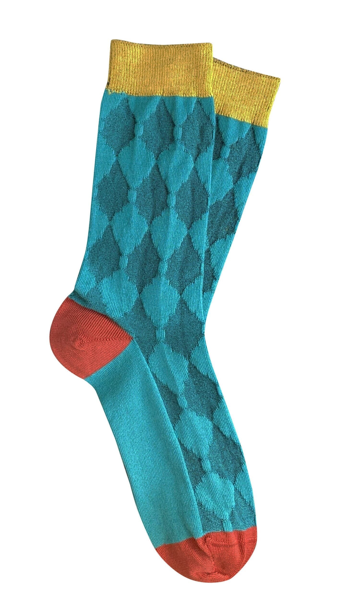 Cotton Aussie Made Socks (Sized) - Tightology socks Tightology Odeon Teal M (W8-11)