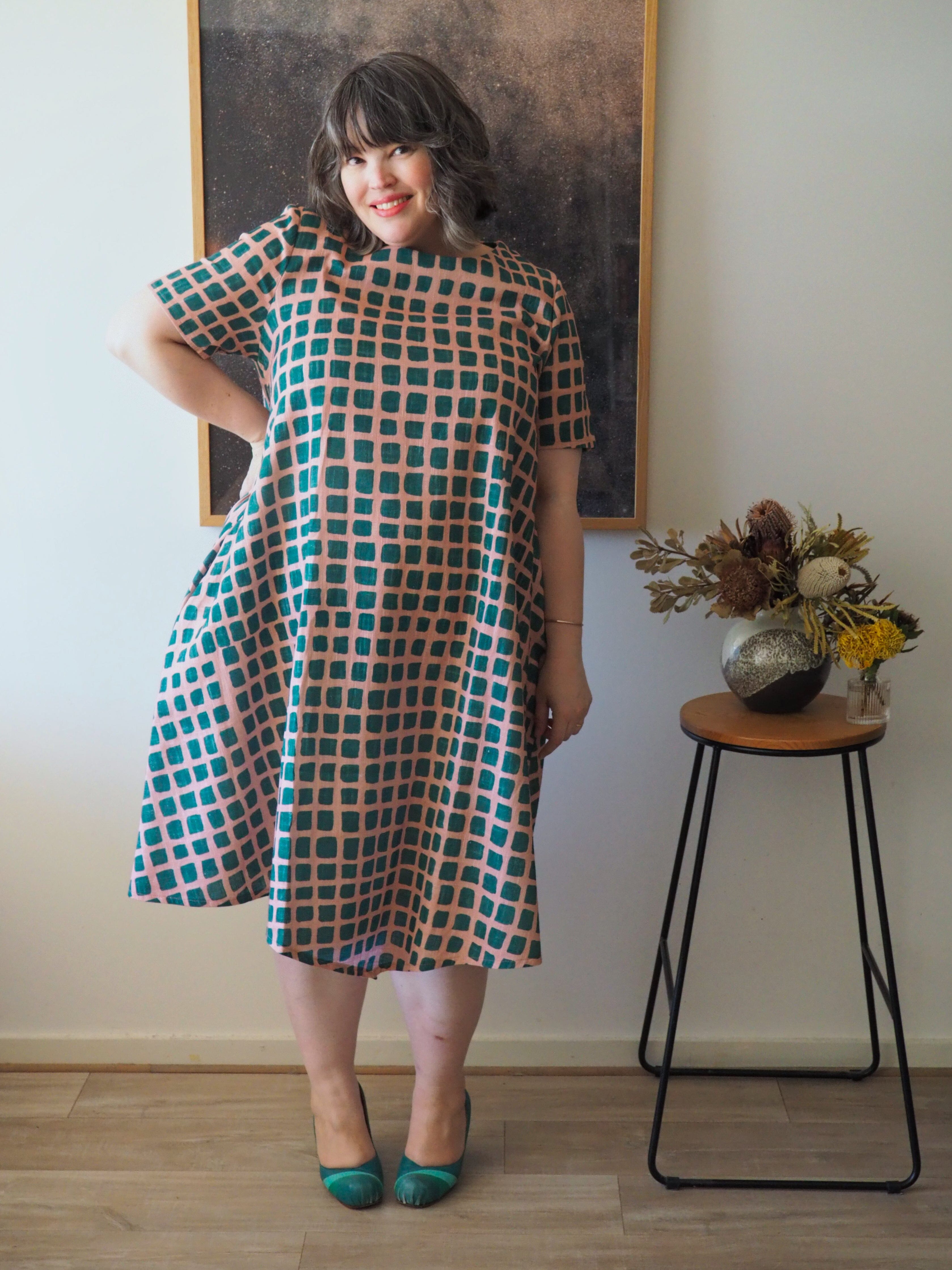 Florence Linen Dress - Rustic Garden Party Dress The Spotted Quoll Studio 