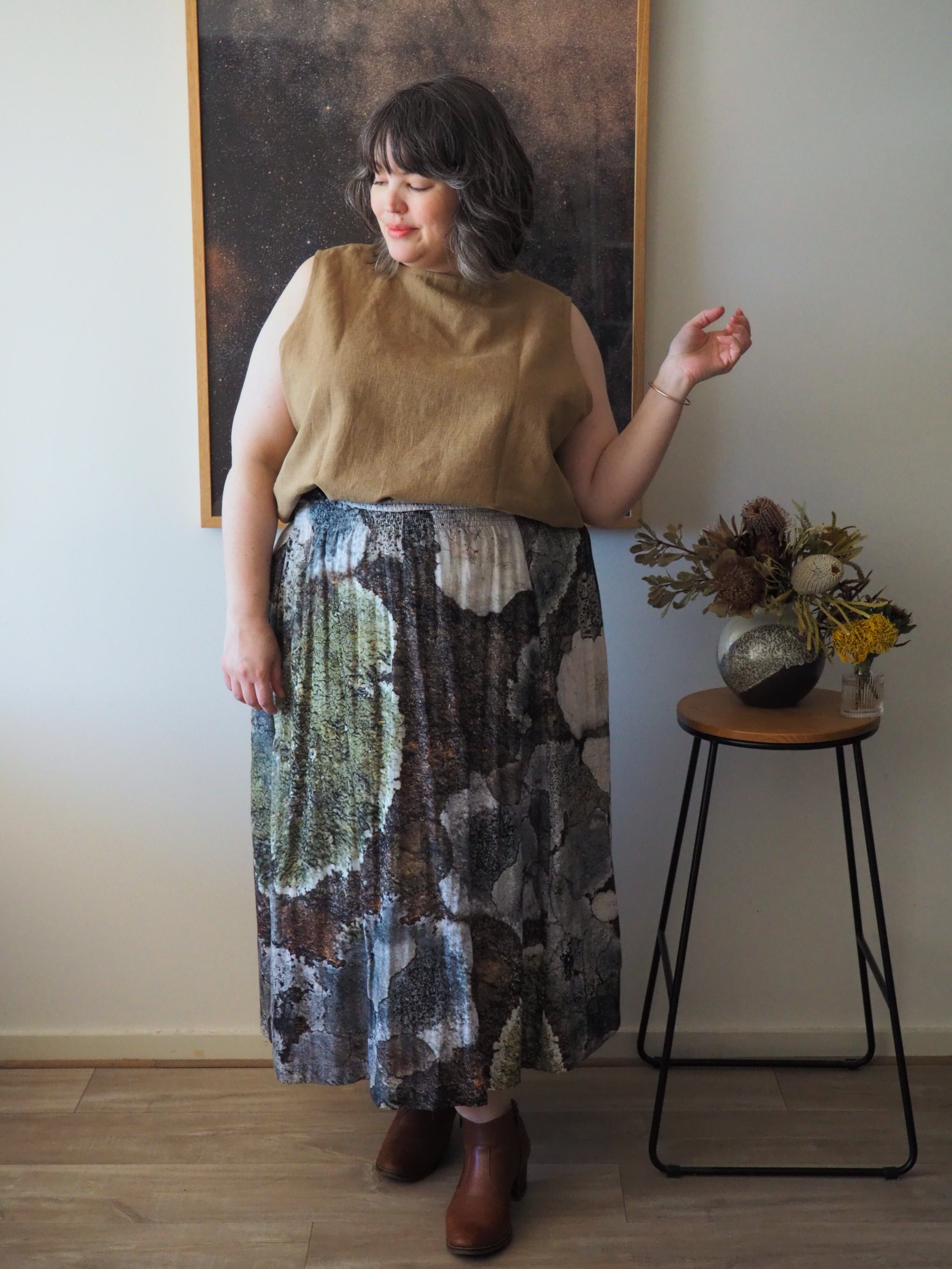 Frayed Linen Slub Tank Shirts & Tops The Spotted Quoll 