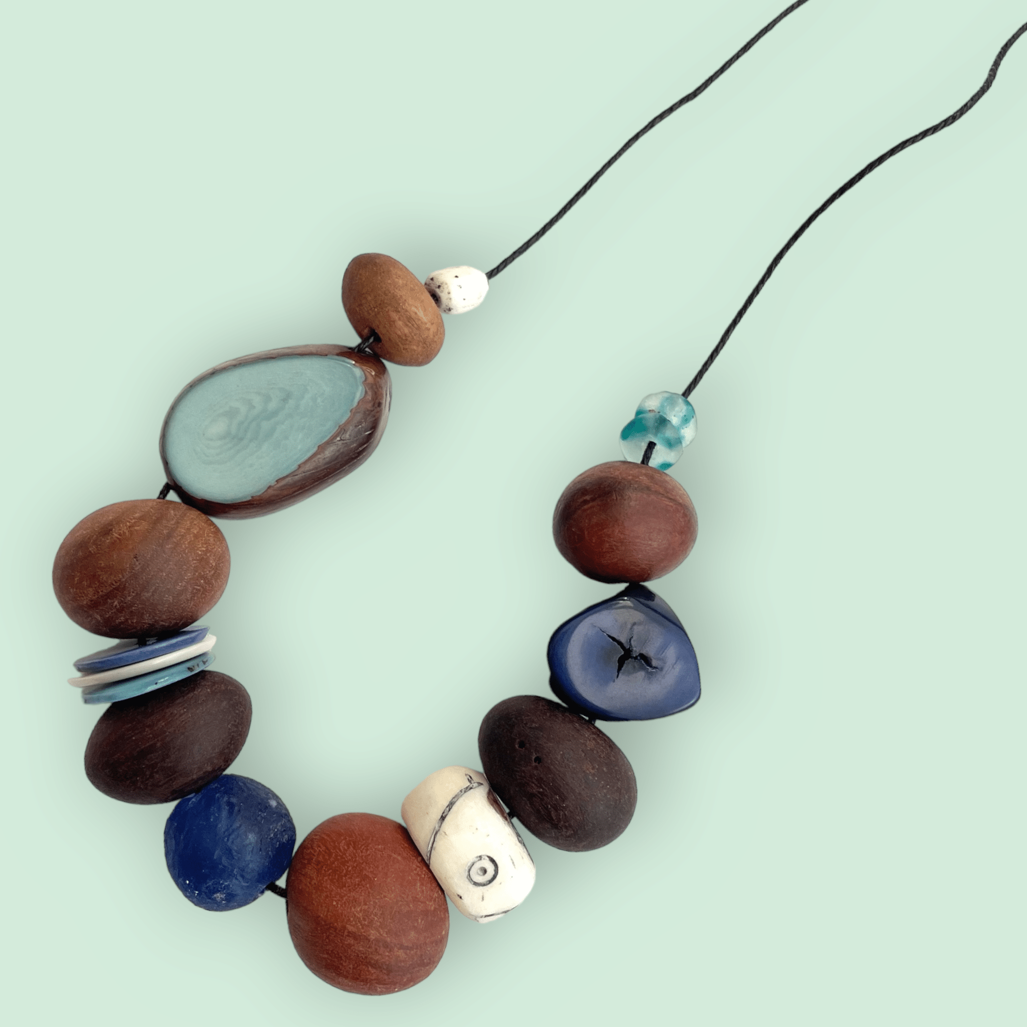 Eco Beads Necklaces - Fruit Loot Eco Beads The Spotted Quoll Ocean 