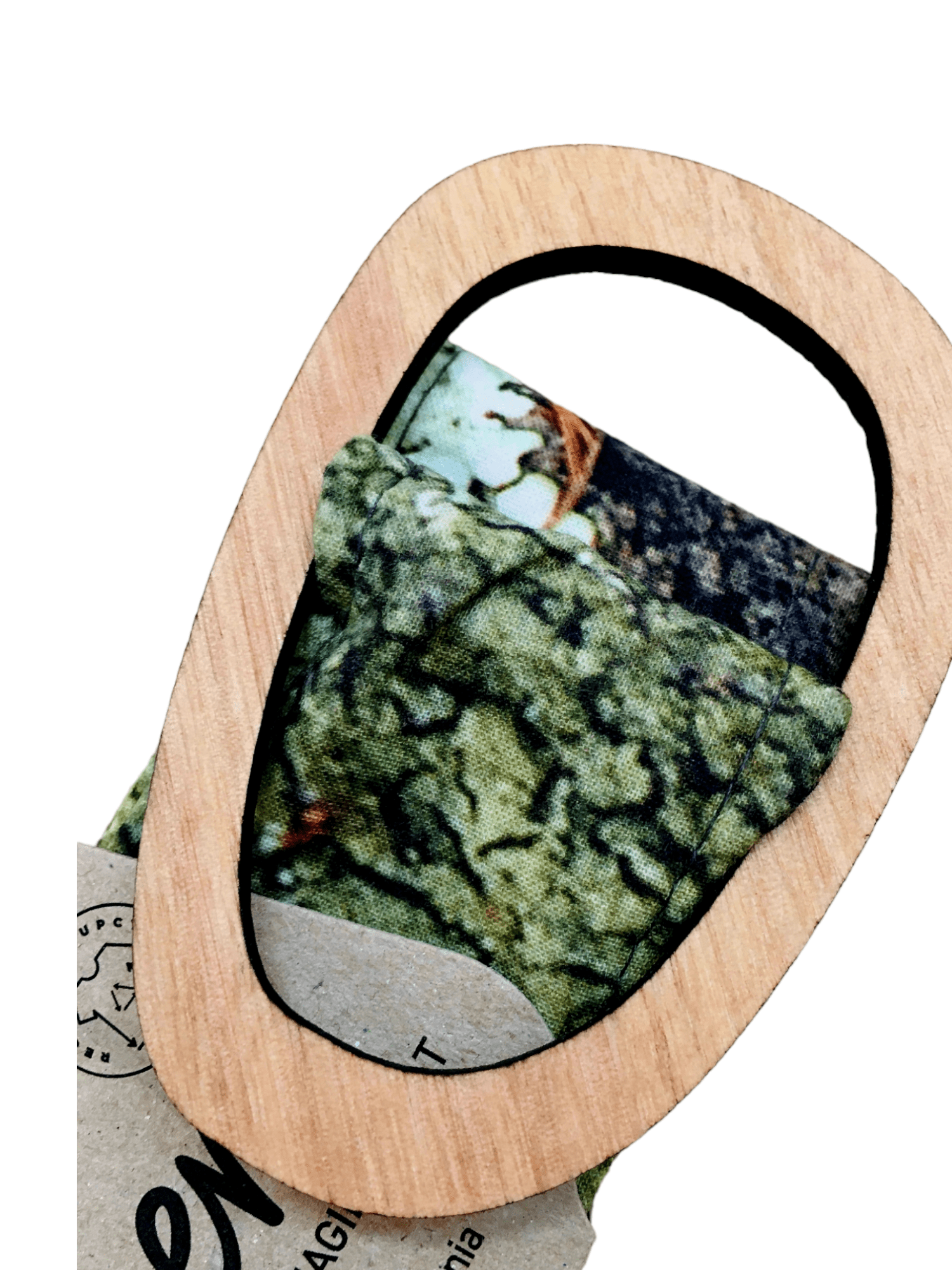 Tasmanian Oak Belts - Printed Organic Linen Belt Buckles The Spotted Quoll Lichen Raw S - 110cm