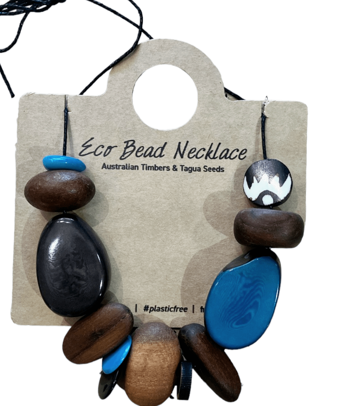 Eco Beads Necklaces - Fruit Loot Eco Beads The Spotted Quoll Feeling Blue 