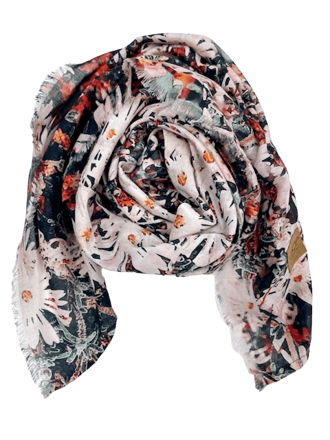 Organic Cotton Square Scarf - Native Pigface Scarves The Spotted Quoll 