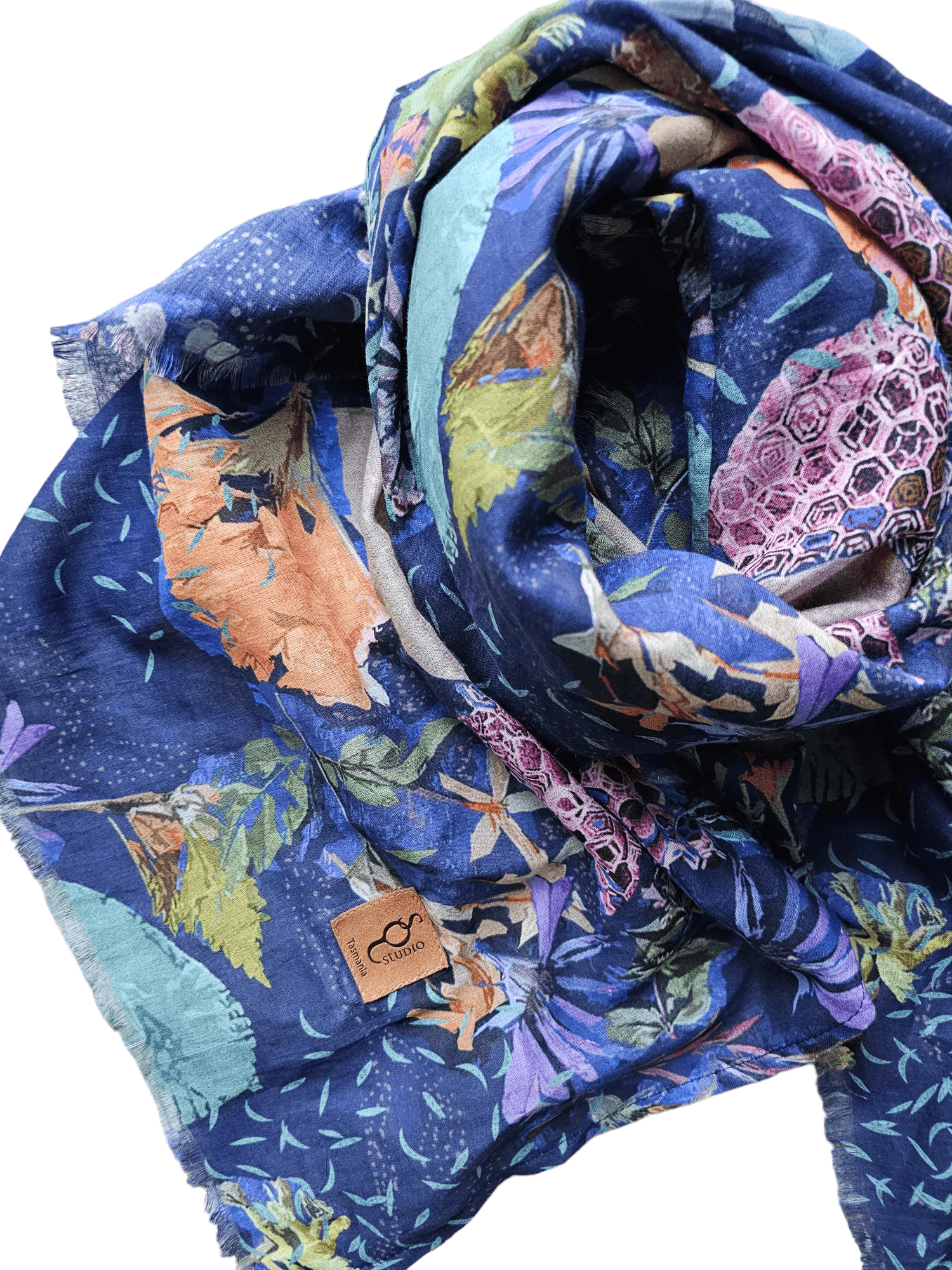 Organic Cotton Square Scarf - No Bee No Me Scarves The Spotted Quoll 