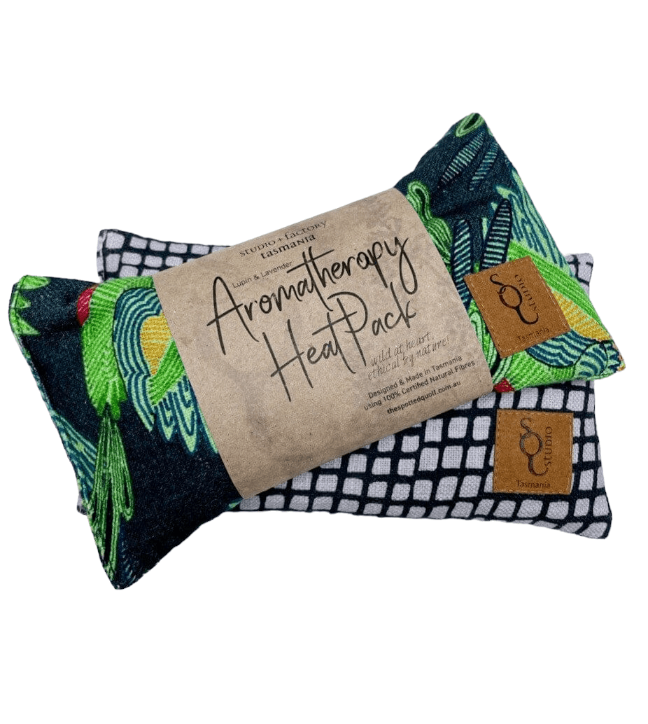 Aromatherapy Heat/Cold pack - Lupin & Lavender Heating Pads The Spotted Quoll Double Trouble Rosella / Tessellated 