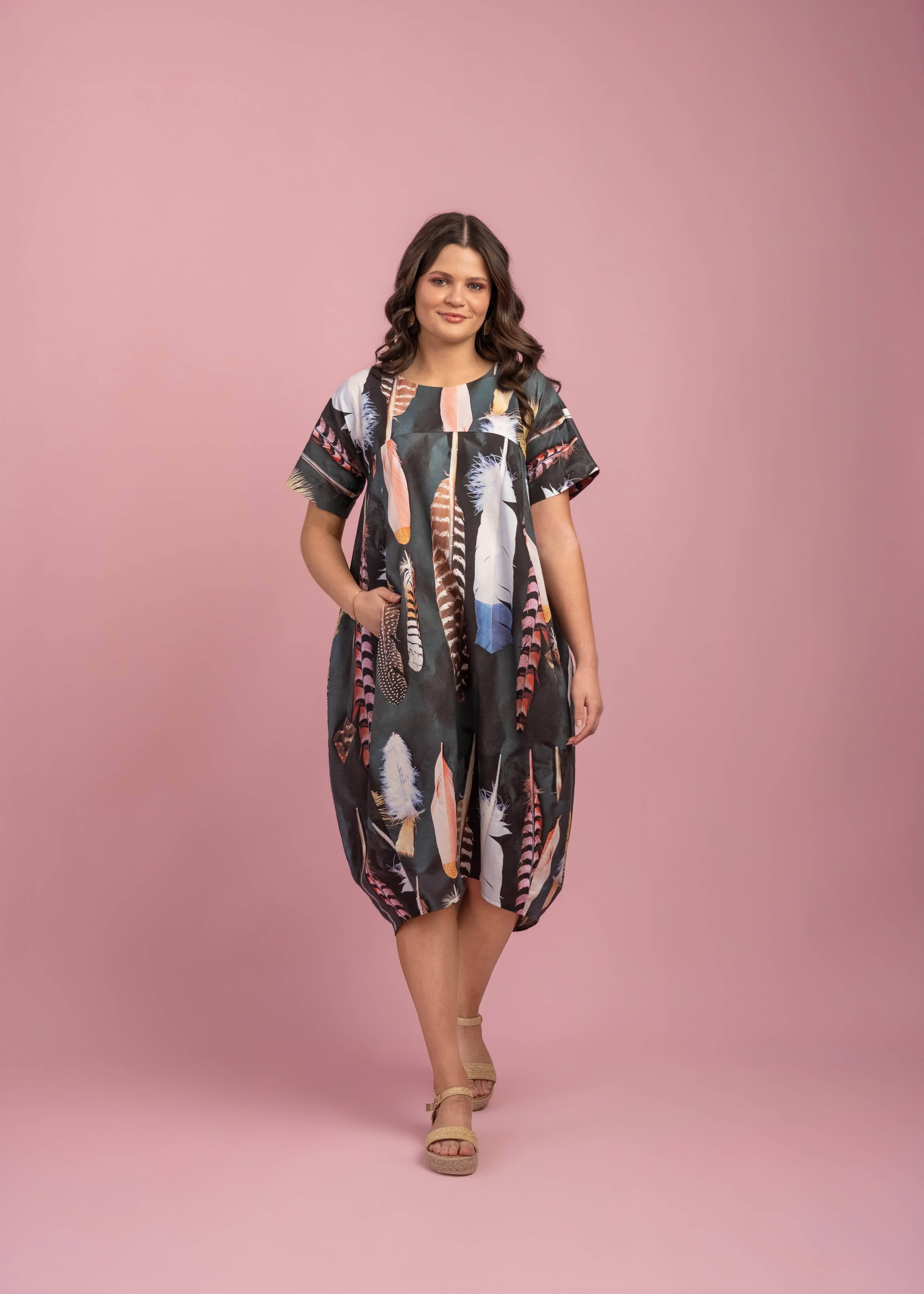 Cocoon Dress - Flock Together – The Spotted Quoll