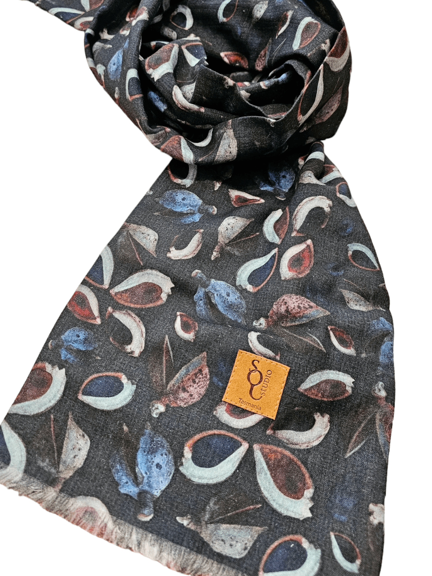 Seed Pods Organic Cotton Scarf Accessories The Spotted Quoll 