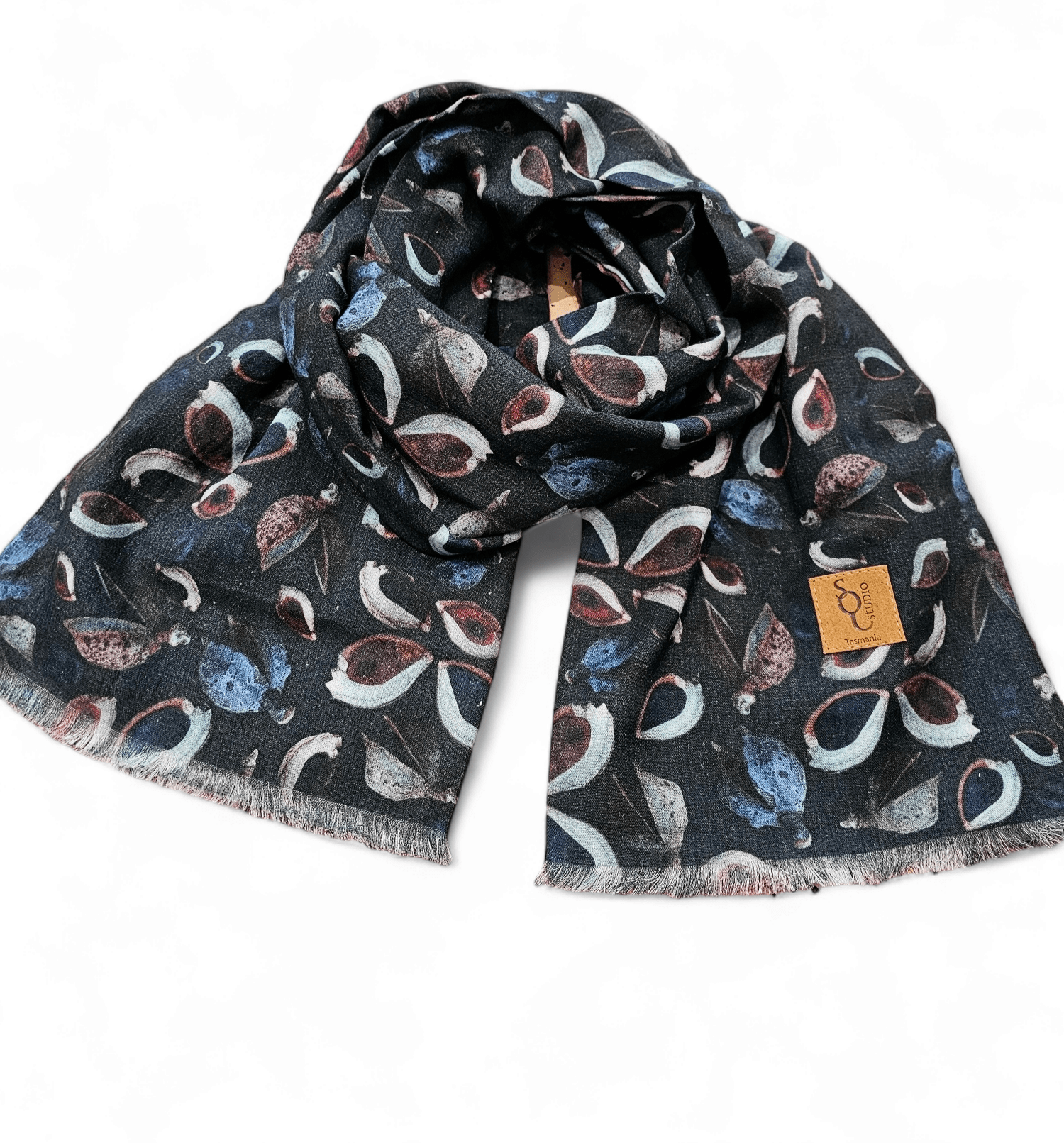 Seed Pods Organic Cotton Scarf Accessories The Spotted Quoll 