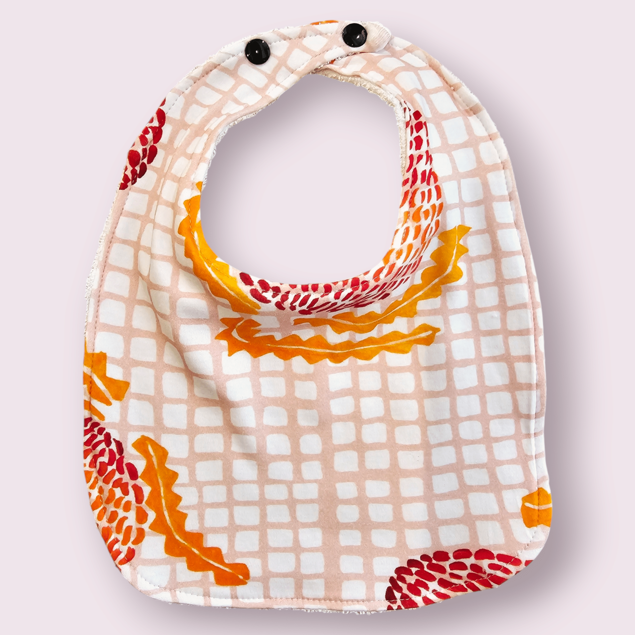 Bibs - Spotted Quoll Studio Bibs Little Lissa Loo Gingham Banksia 