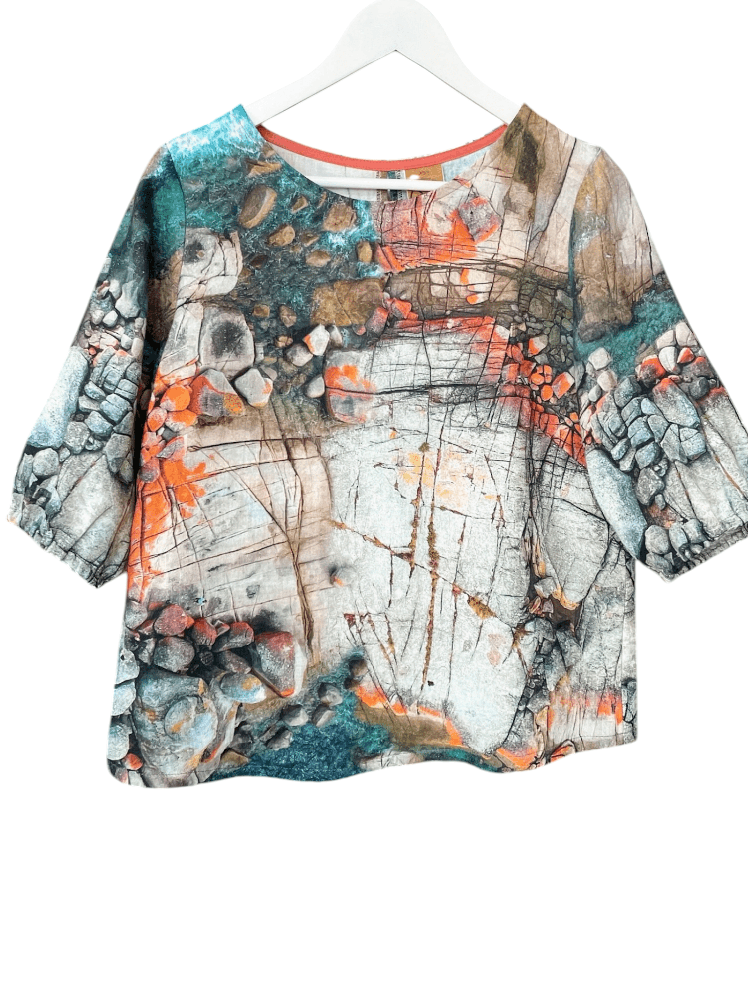 Lady Jane Bishops Sleeve Blouse - Aerial Bay of Fires top The Spotted Quoll 