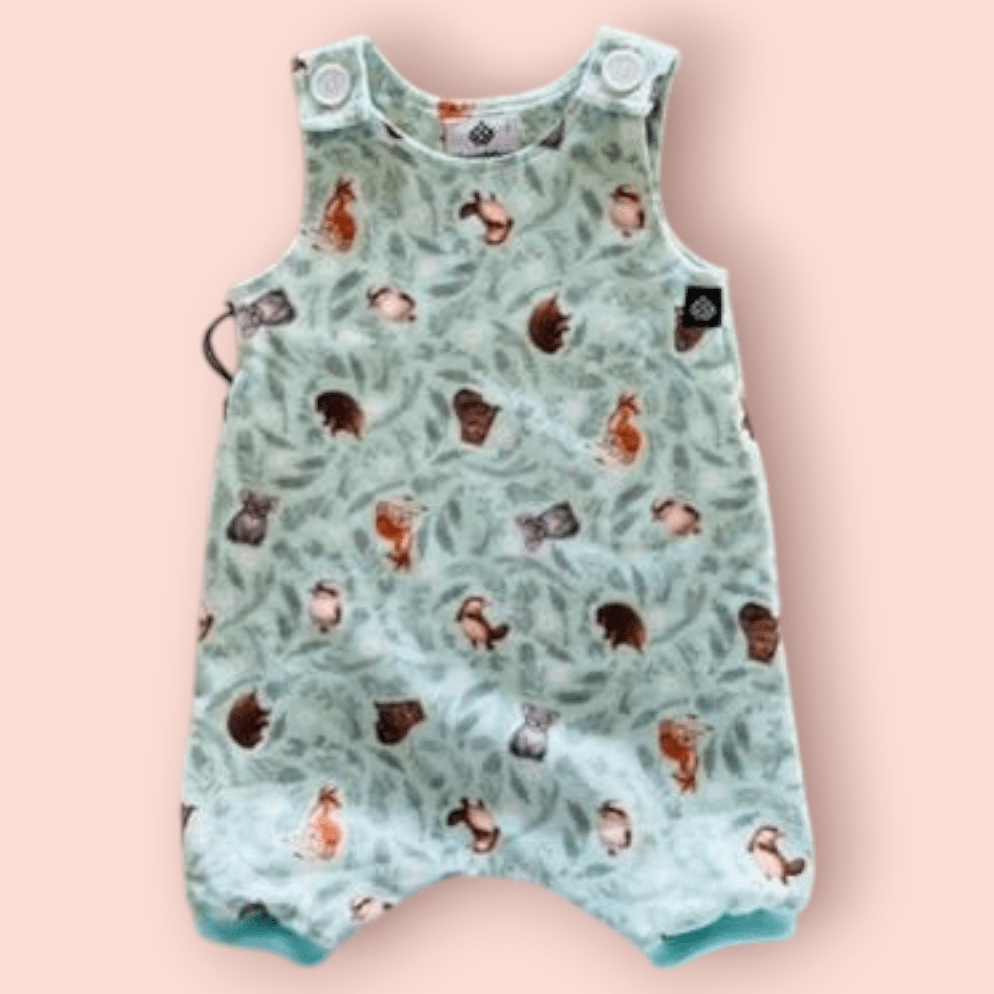 Baby Bodysuits - Worm Wear Tasmania Bodysuits Worm Wear Tasmania 1 Sunsuit Mint Animals