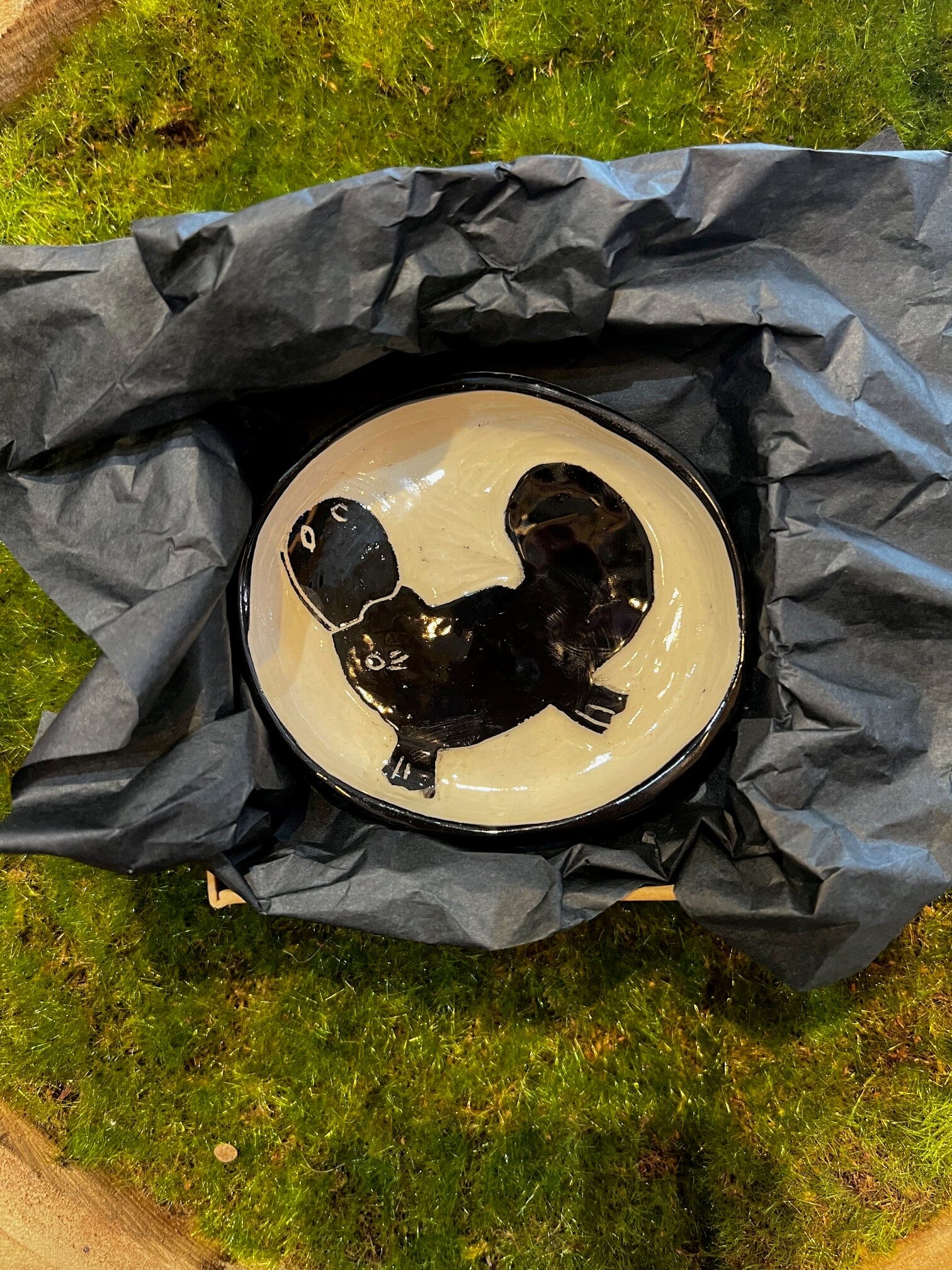 Aurora Fae Ring Dishes & Trinket Plates Ceramics The Aurora Fae Platypus Trinket Plate black 