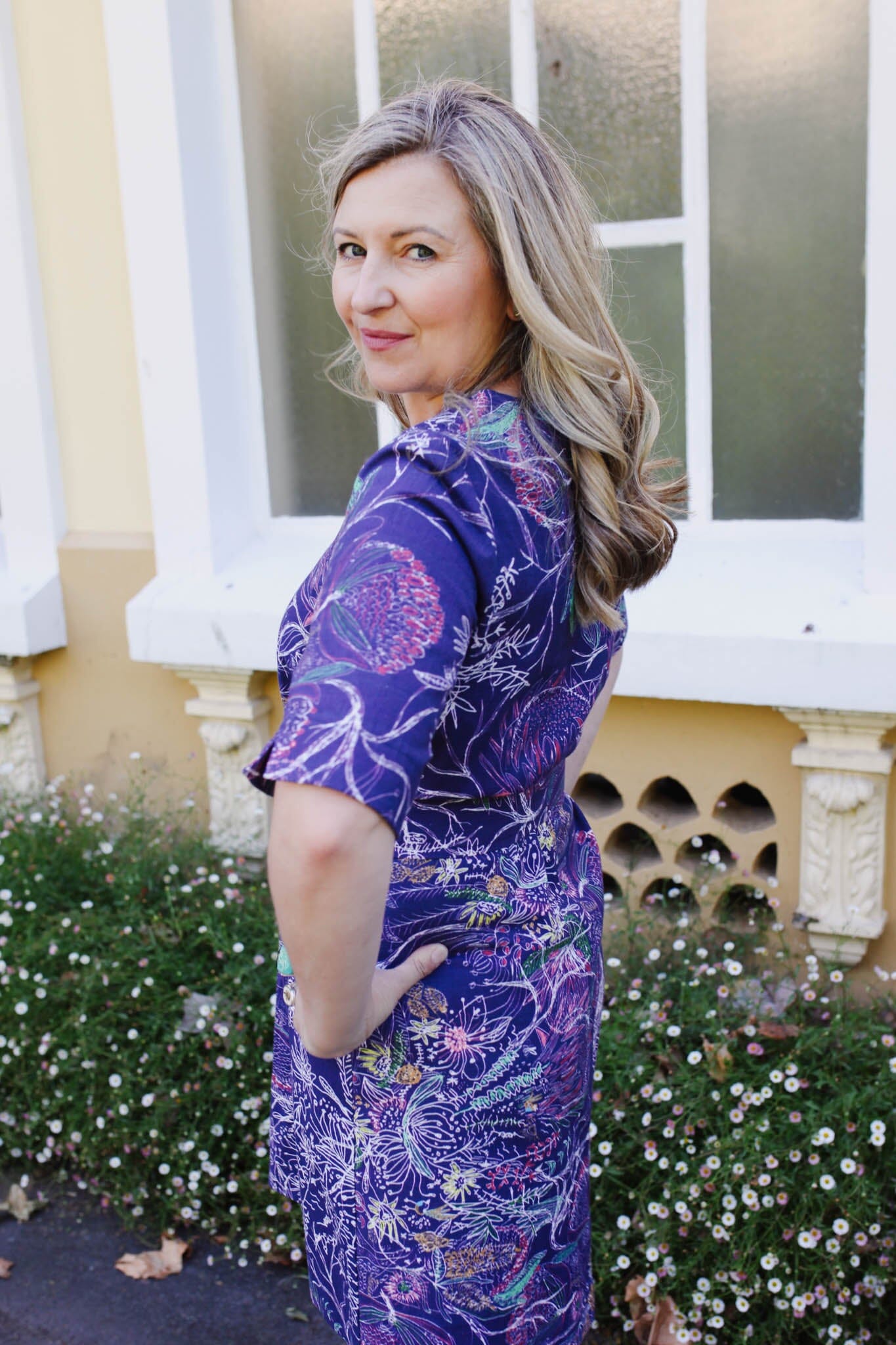 Venus Linen/Hemp Tunic - Wildflowers Dress The Spotted Quoll Studio 