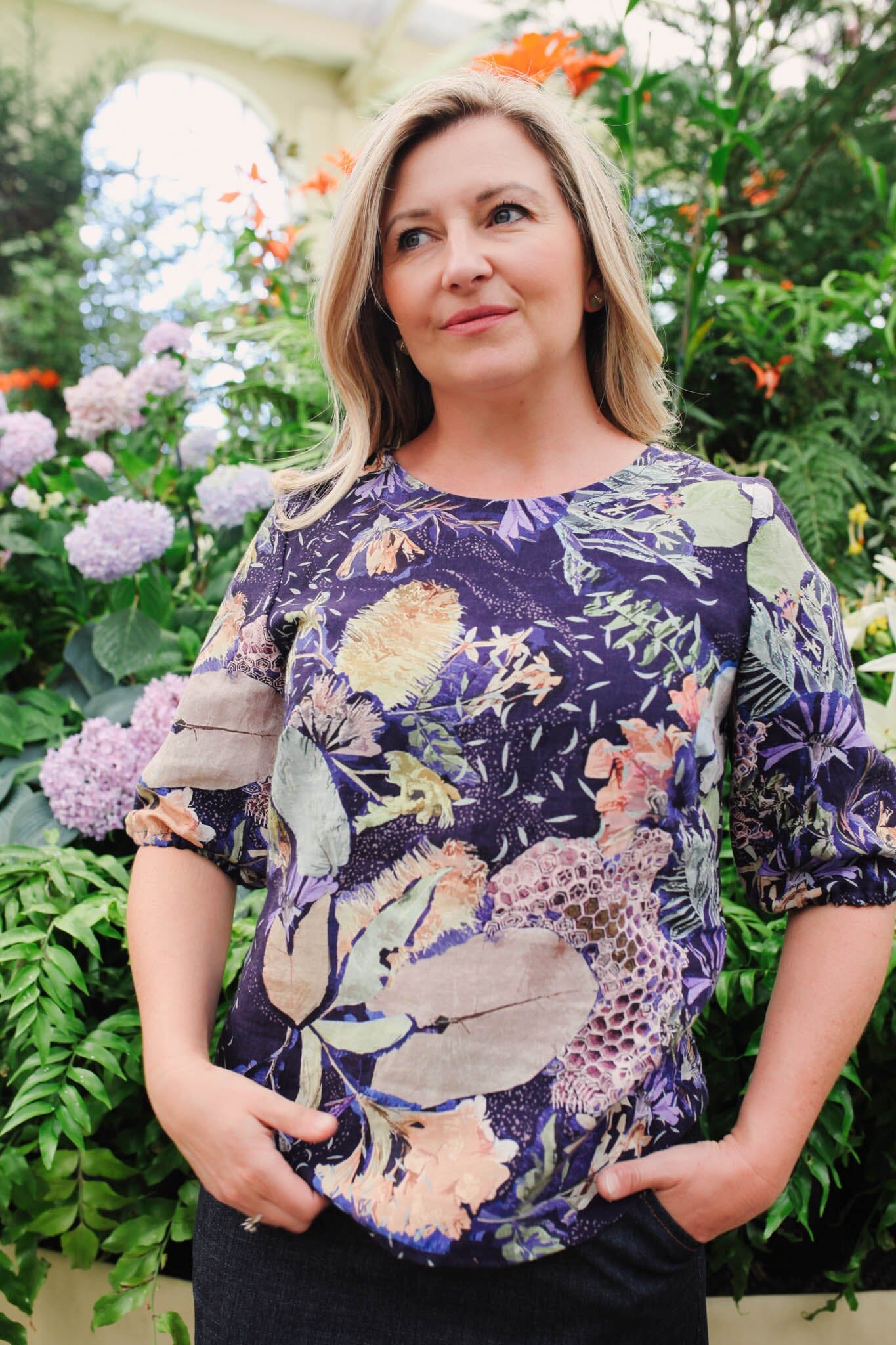 Lady Jane Bishops Sleeve Blouse - No Bee No Me top The Spotted Quoll 