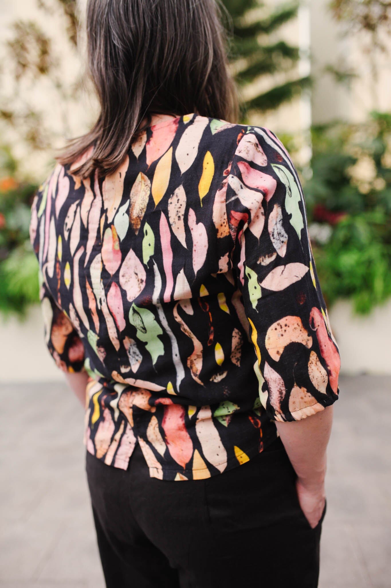 Lady Jane Bishops Sleeve Blouse - Autumn Forager top The Spotted Quoll 
