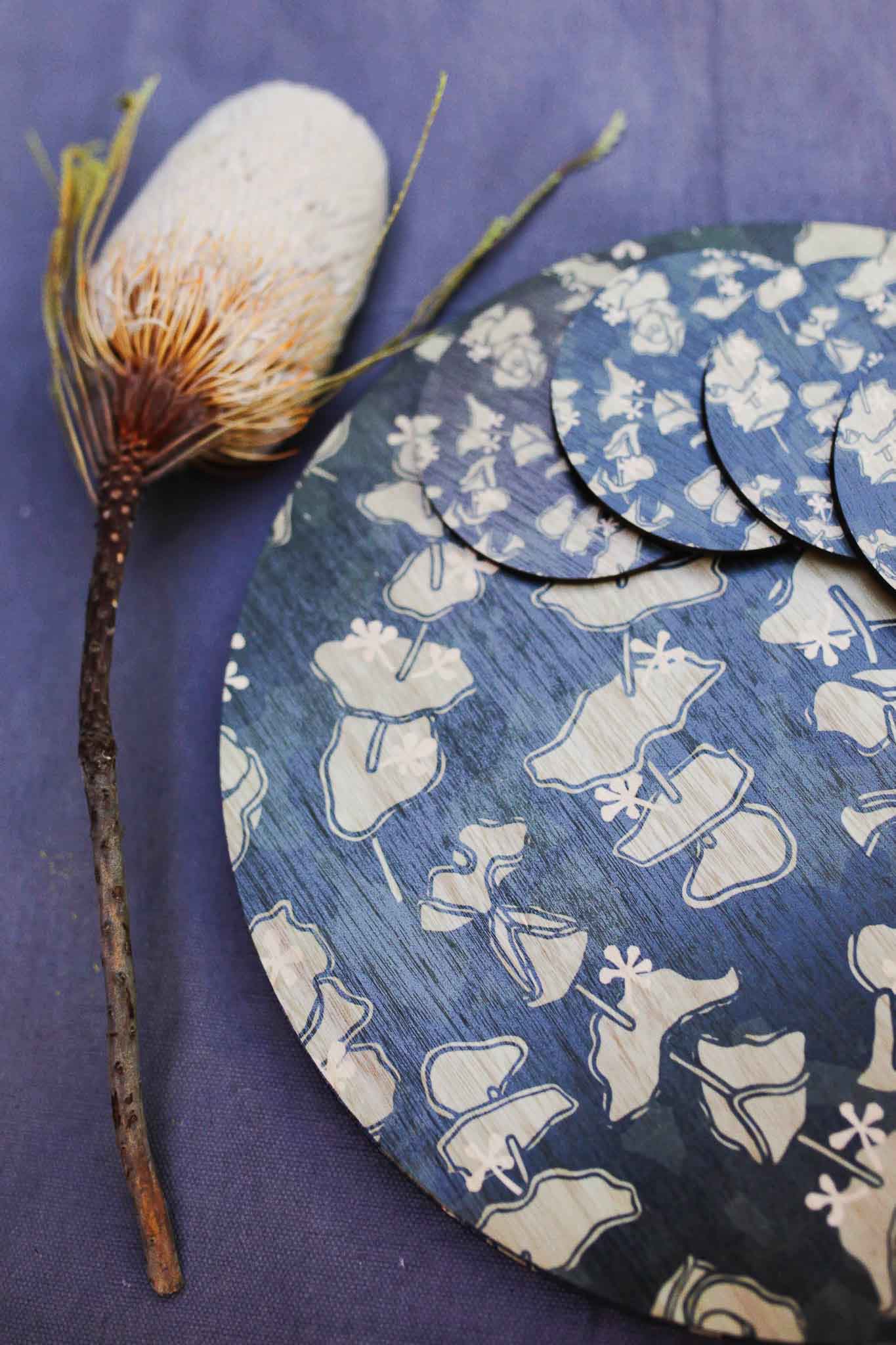 Placemat and Coaster Sets - Ashlee Wilkisons Designs table ware The Spotted Quoll 