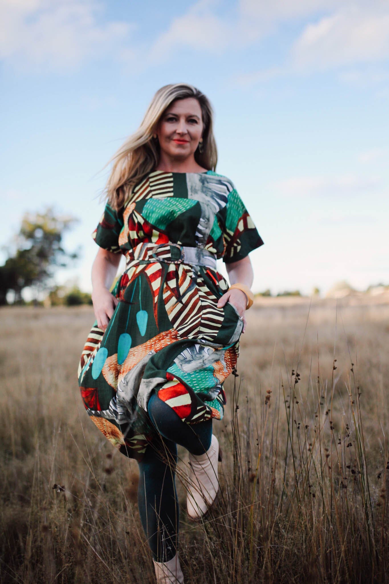Organic Cocoon Dress - Lost Thylacine Dress The Spotted Quoll 