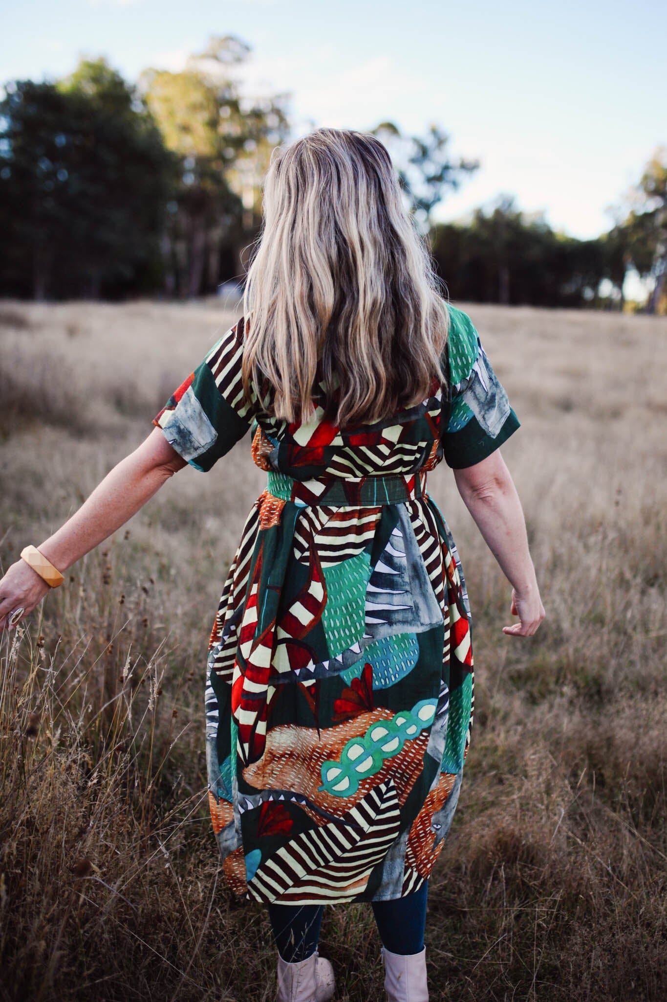 Organic Cocoon Dress - Lost Thylacine Dress The Spotted Quoll 