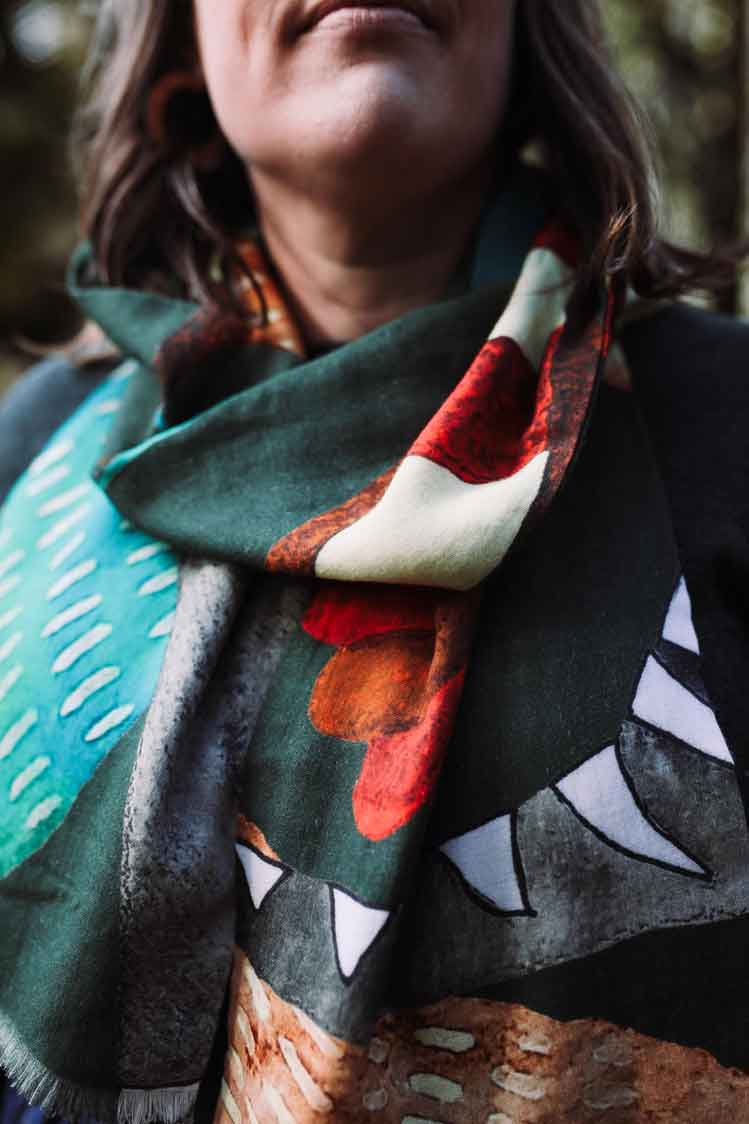 Lost Thylacine Organic Cotton Scarf Scarf The Spotted Quoll 
