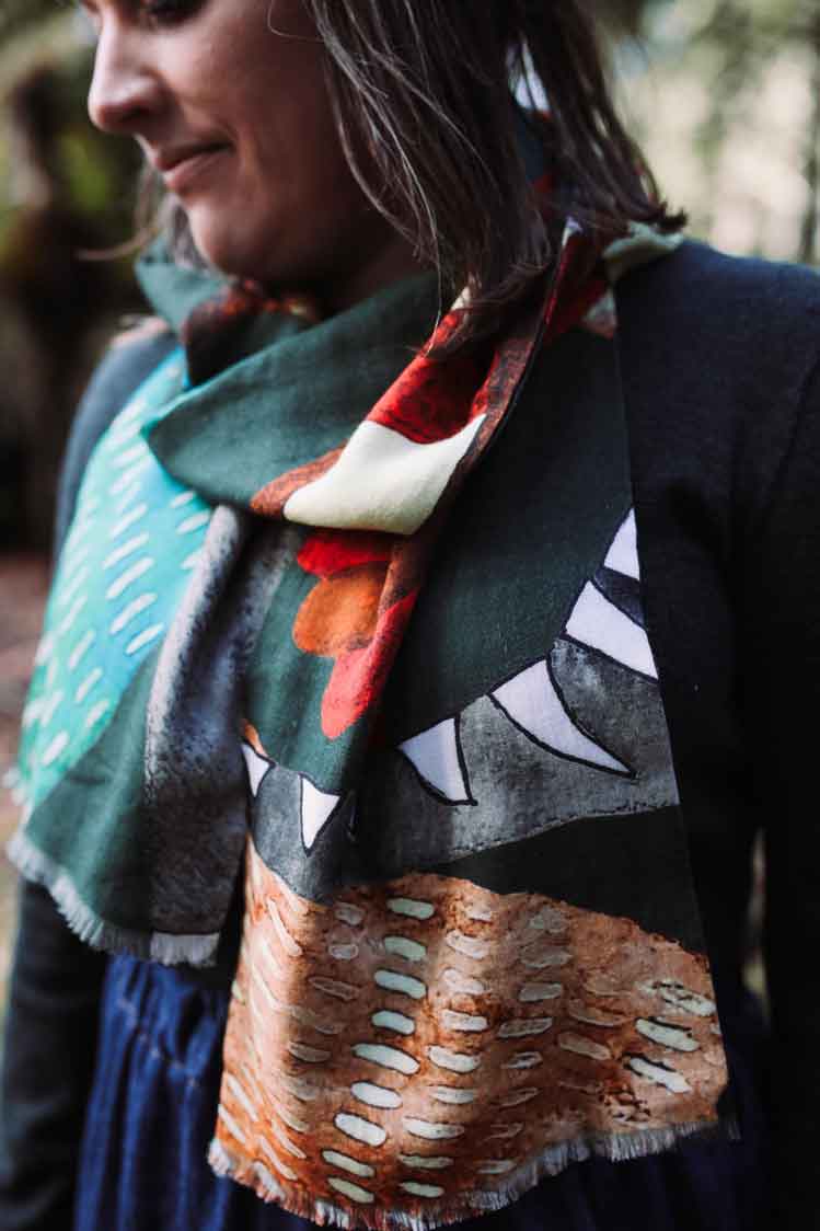 Lost Thylacine Organic Cotton Scarf Scarf The Spotted Quoll 