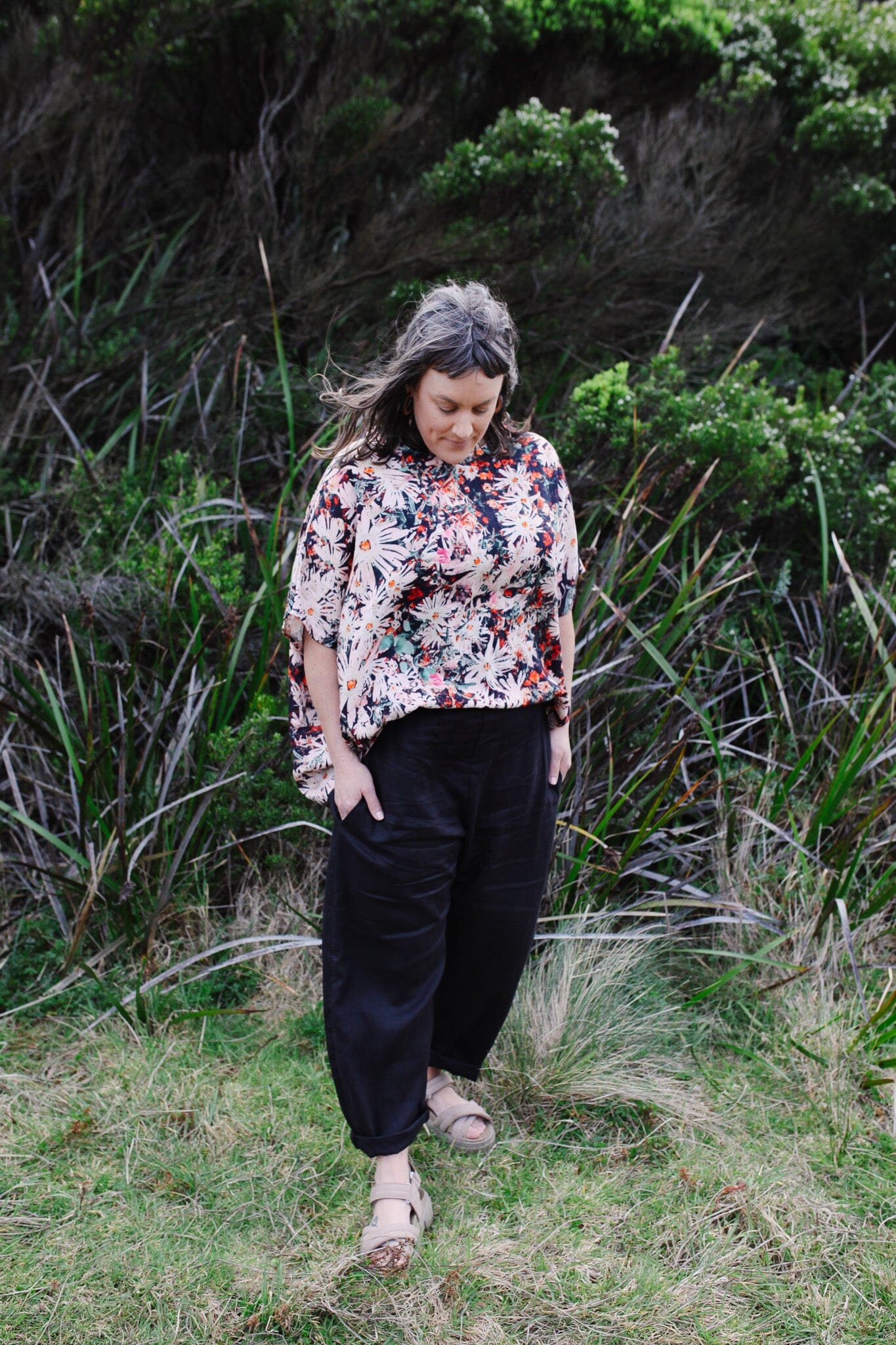 Freedom Top Organic Cotton - Native Pig Face Top The Spotted Quoll 
