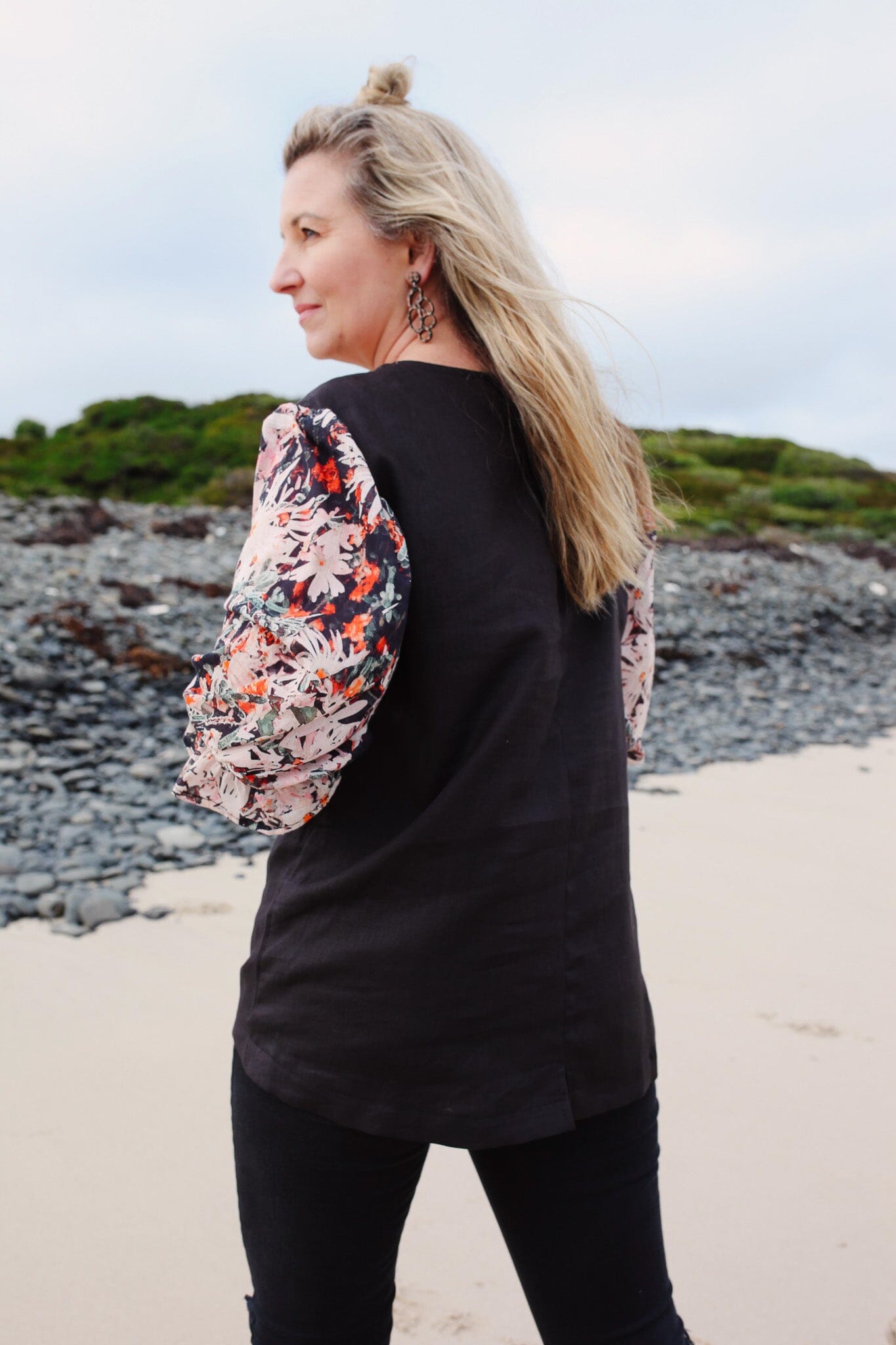 Butterfly Effect Blouse - Native Pigface Top The Spotted Quoll 