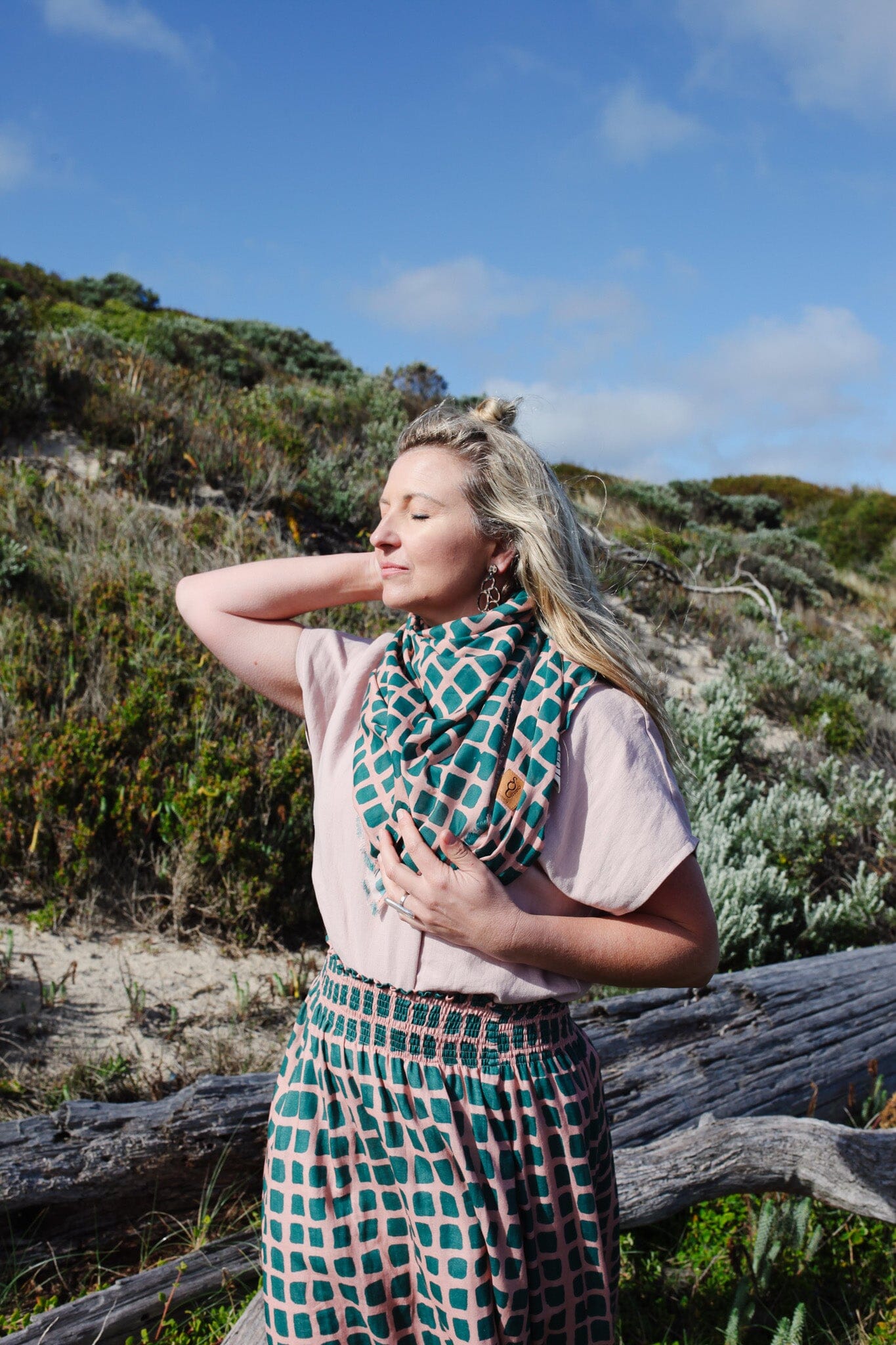 Washed Linen Shell Top - Rose Shirts & Tops The Spotted Quoll 