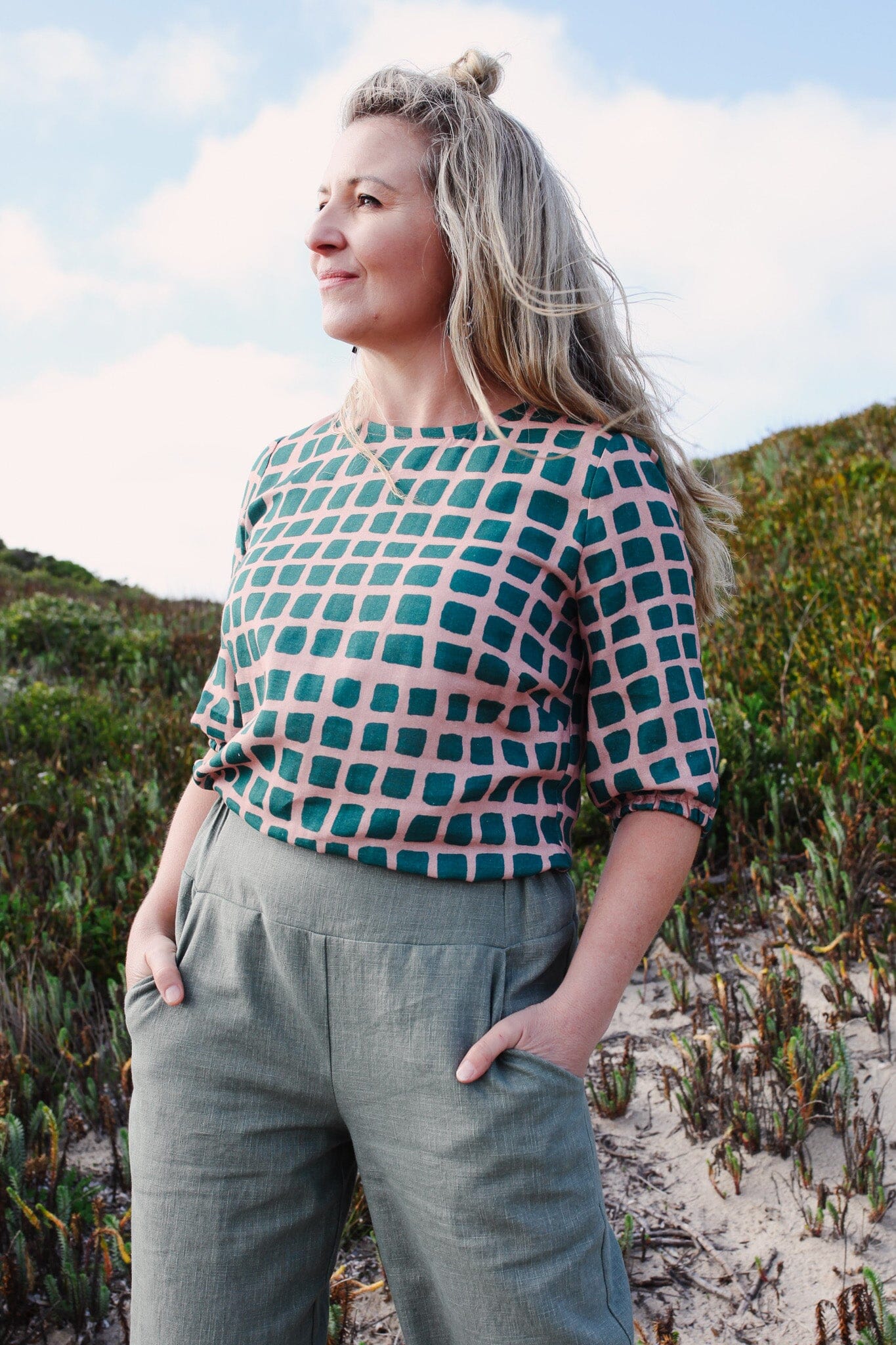 Lady Jane Bishops Sleeve Blouse - Garden Party top The Spotted Quoll 