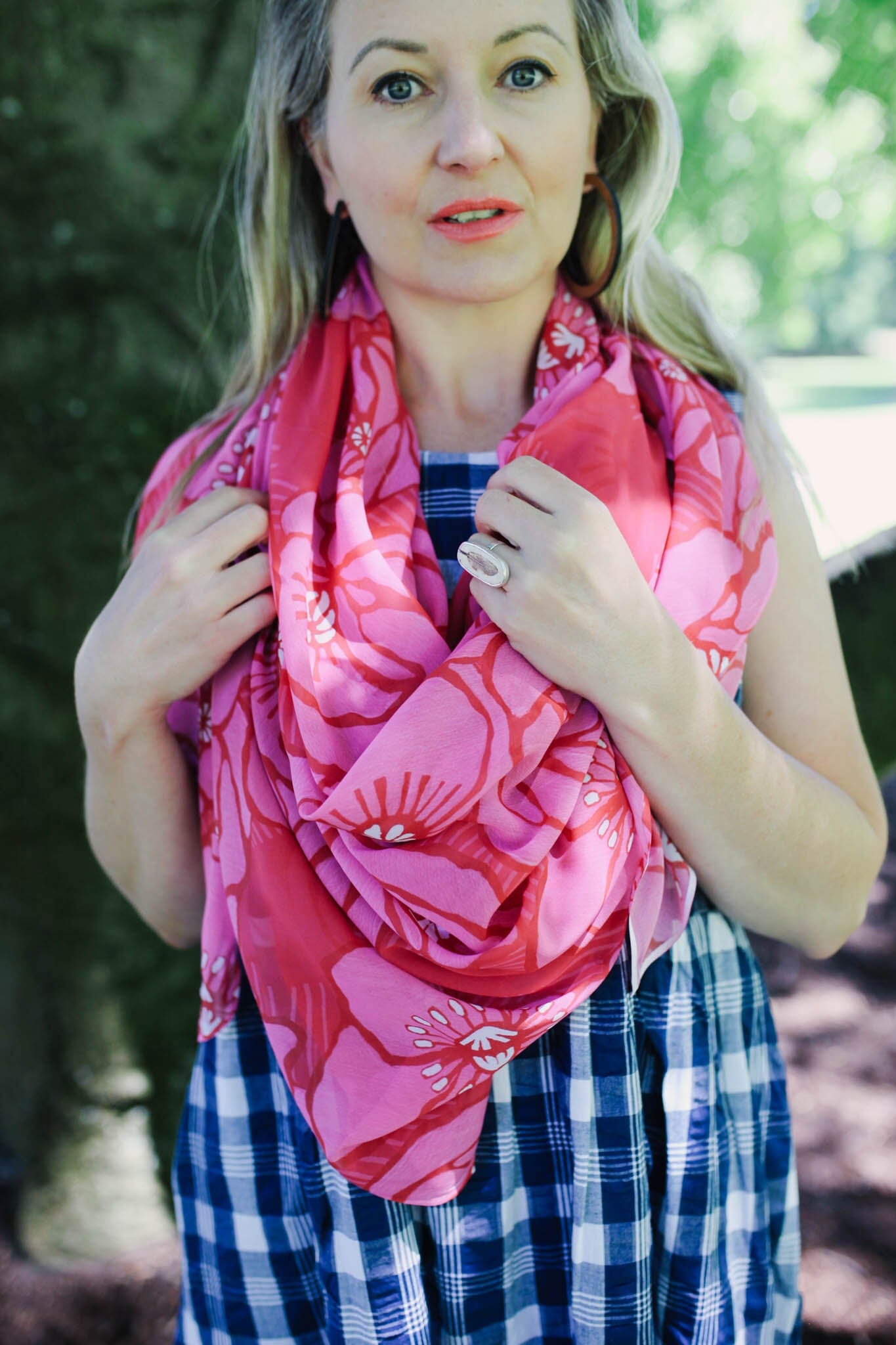 Silken Chic Scarves - Native Tea Tree Scarf The Spotted Quoll Studio 
