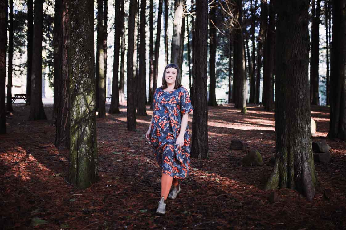Turning Fagus Cocoon Dress - Limited Edition Dress The Spotted Quoll 