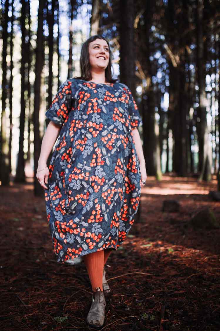 Turning Fagus Cocoon Dress - Limited Edition Dress The Spotted Quoll 