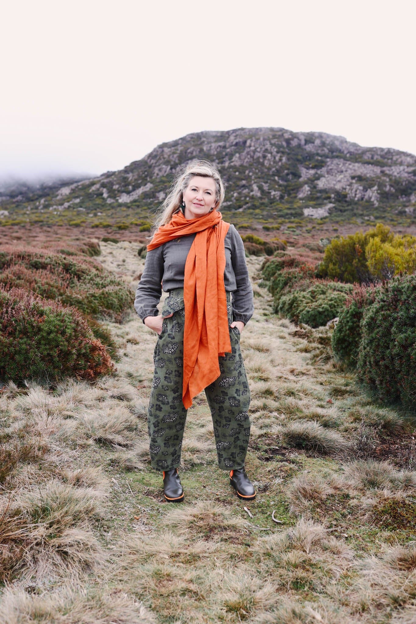 Boss Pant Organic 100% Linen - Moss Moth Pants The Spotted Quoll 