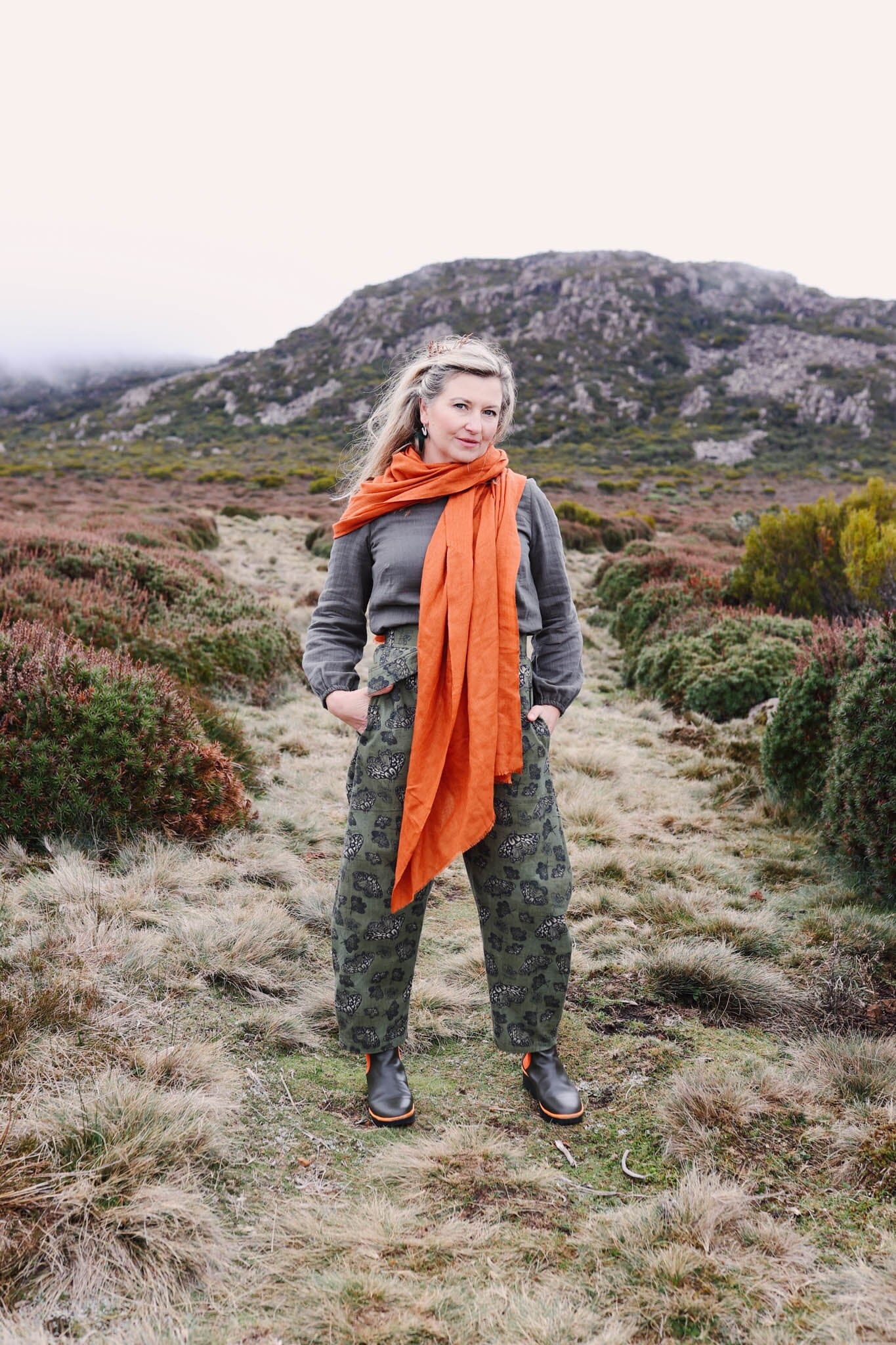 Boss Pant Organic 100% Linen - Moss Moth Pants The Spotted Quoll 