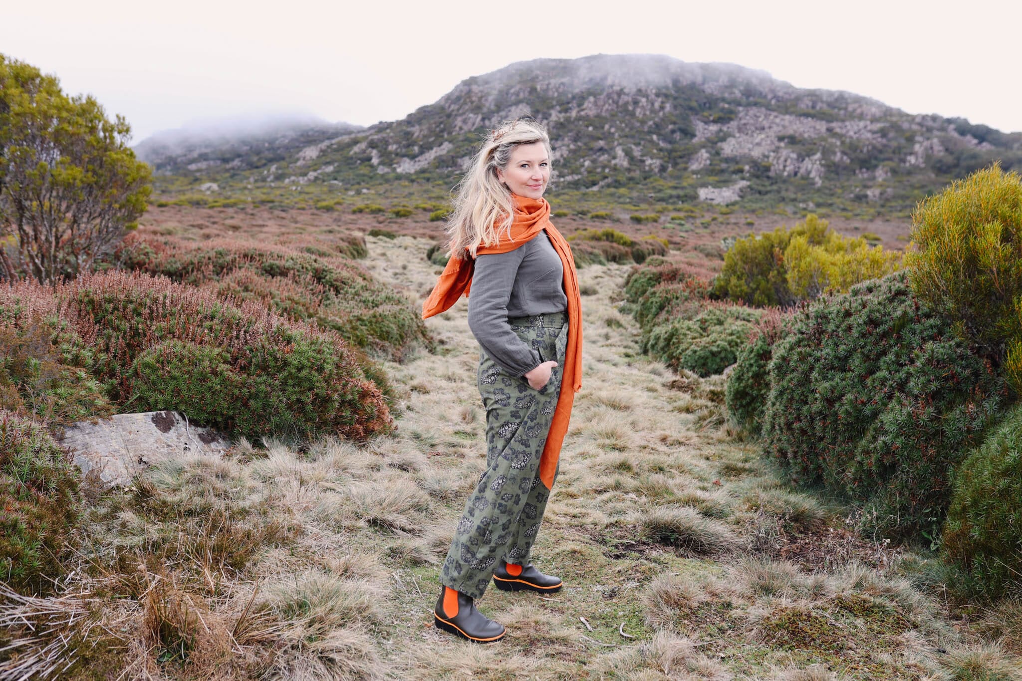 Boss Pant Organic 100% Linen - Moss Moth Pants The Spotted Quoll 