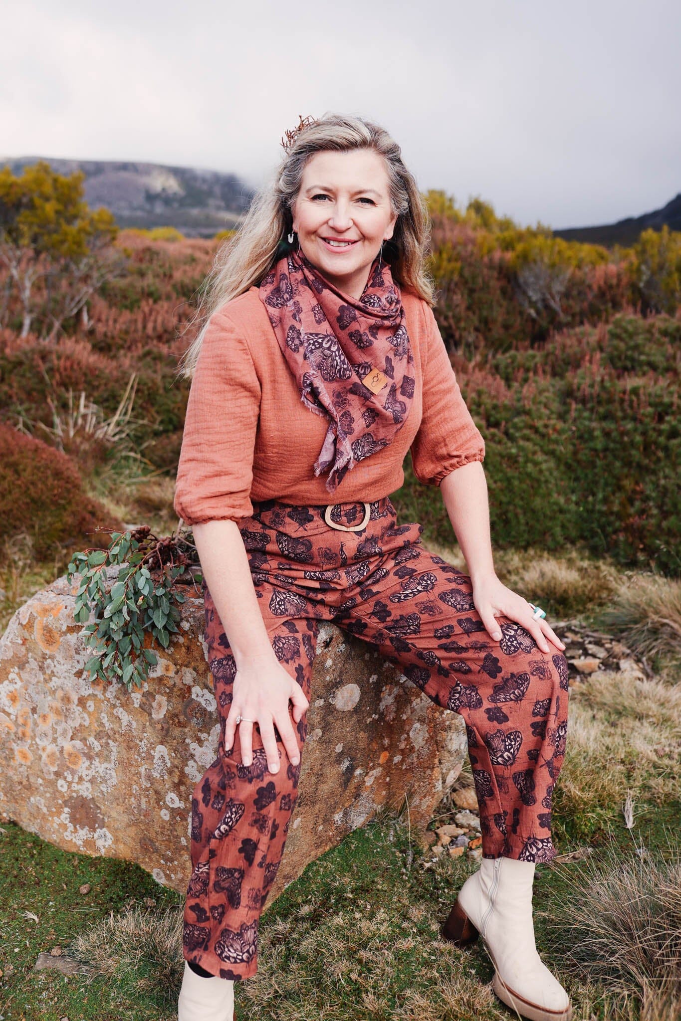Boss Pant Organic 100% Linen - Cocoa Moth Pants The Spotted Quoll 