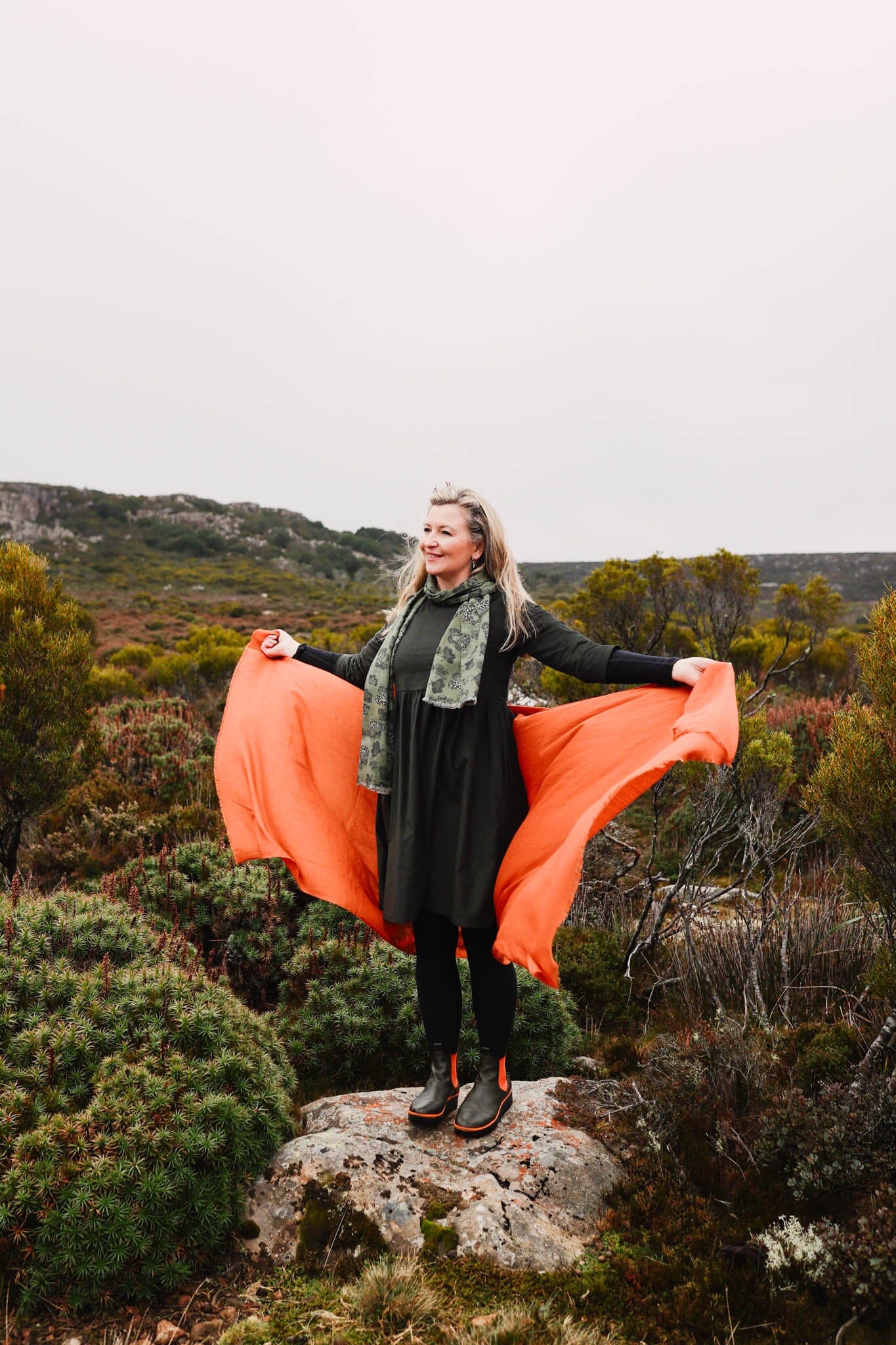 Organic Cotton Corduroy Peasant Dress - Moss Dresses The Spotted Quoll 