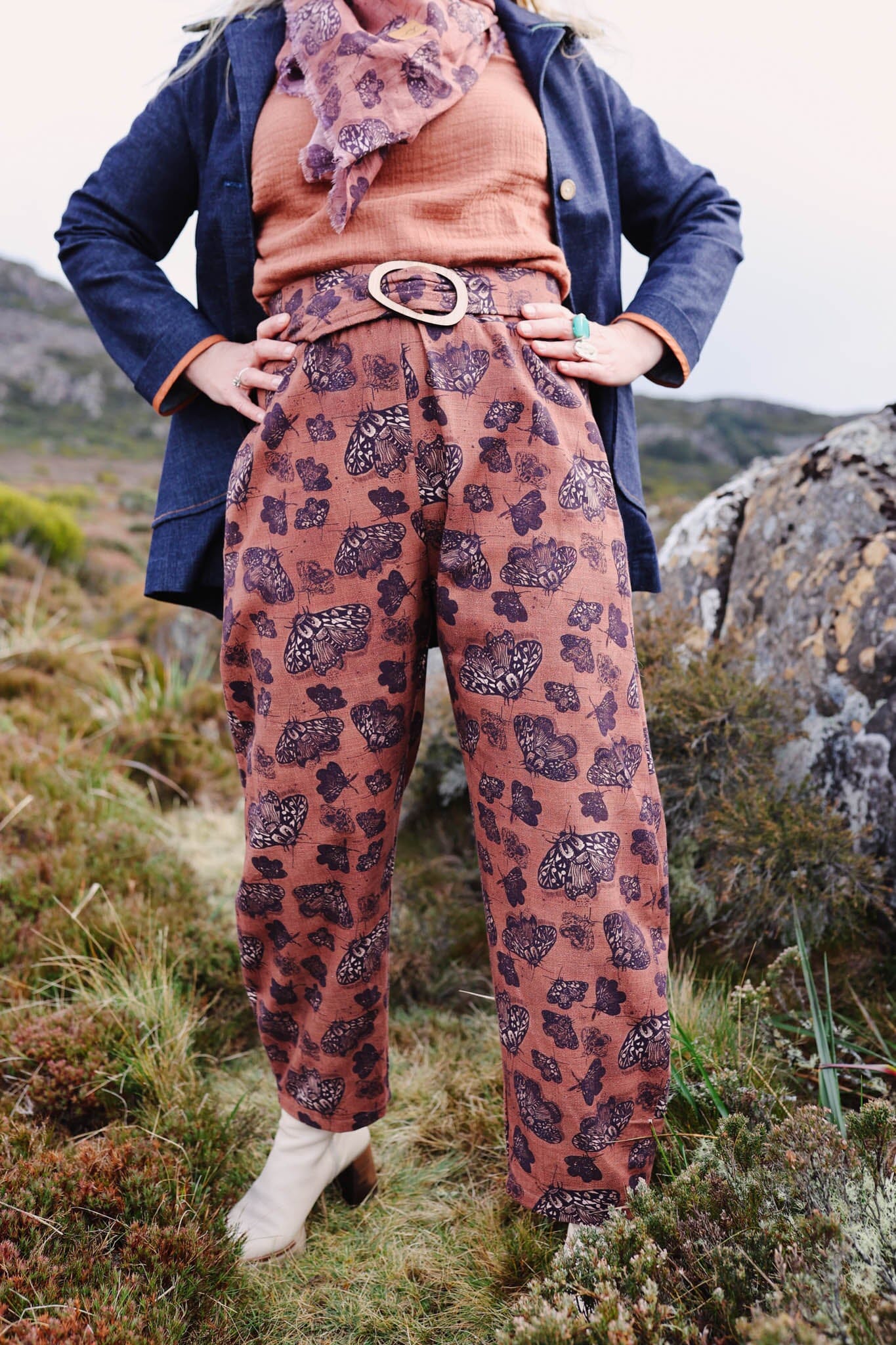Boss Pant Organic 100% Linen - Cocoa Moth Pants The Spotted Quoll 