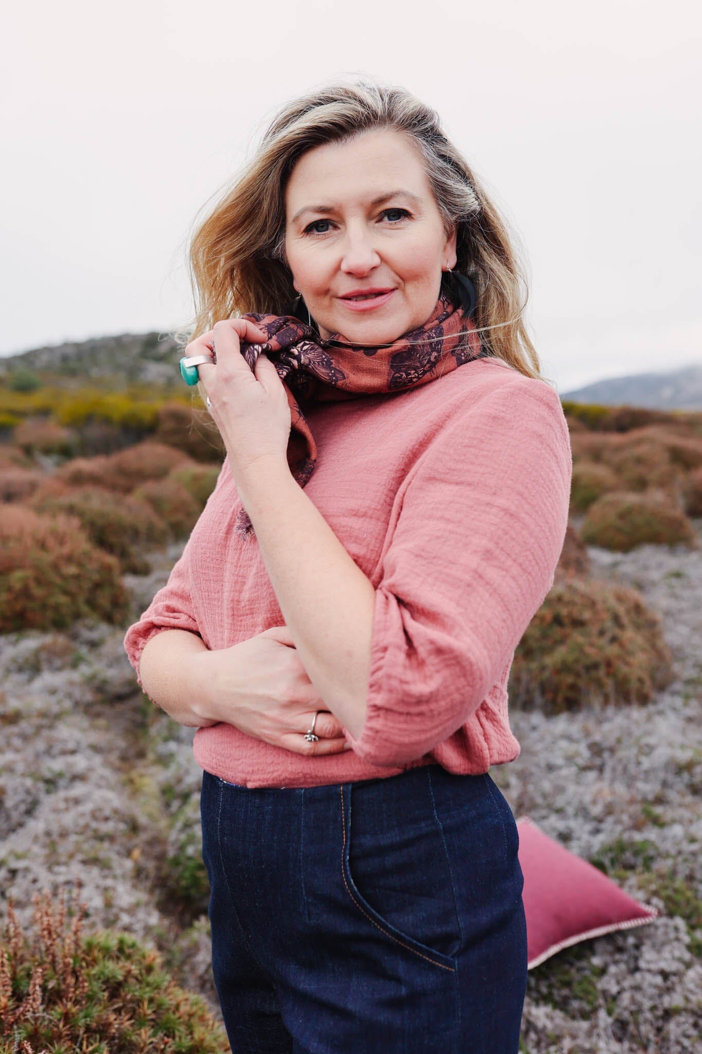 Lady Jane Bishops Sleeve Blouse - Warm Rose top The Spotted Quoll 