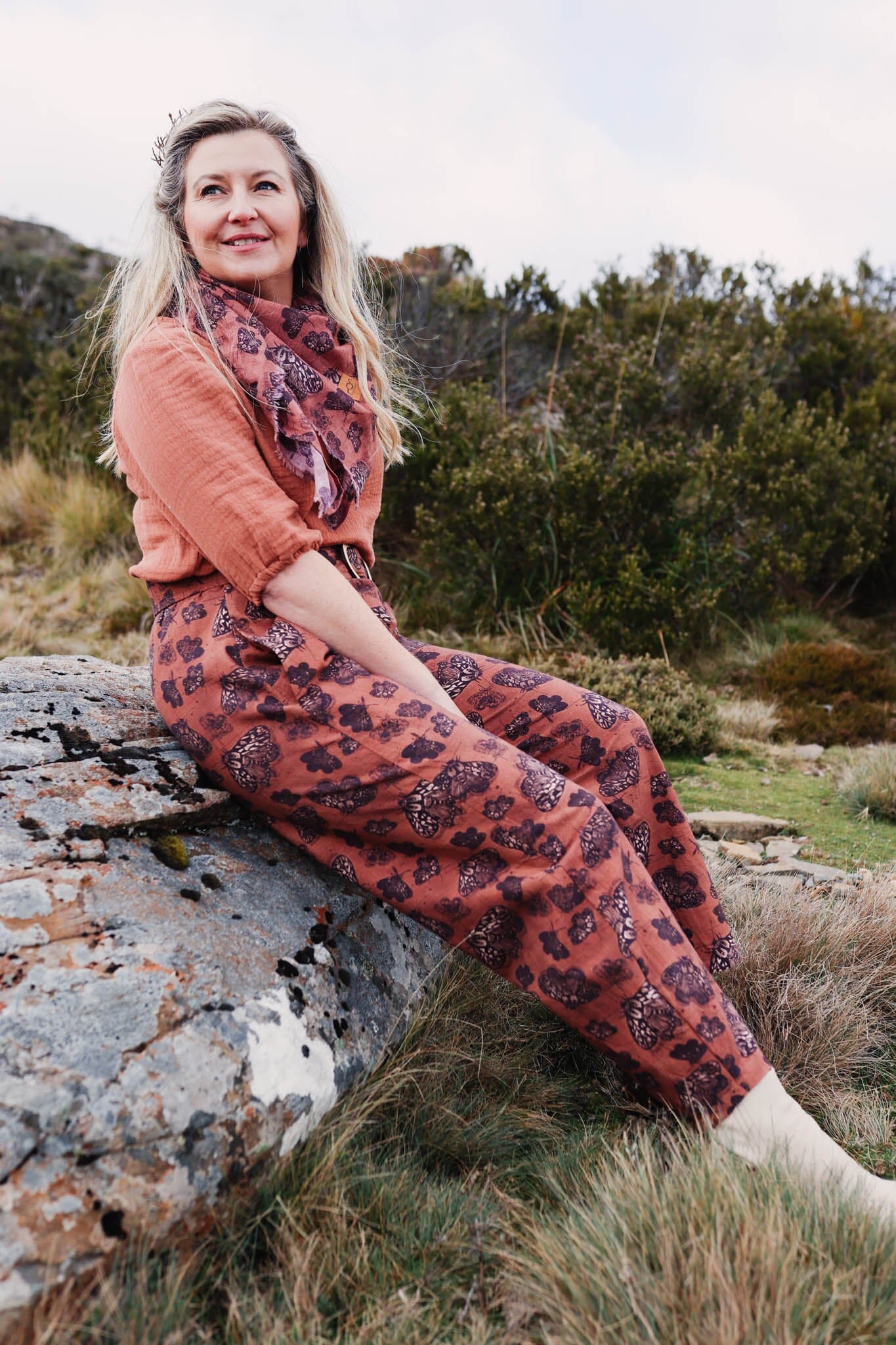 Boss Pant Organic 100% Linen - Cocoa Moth Pants The Spotted Quoll 