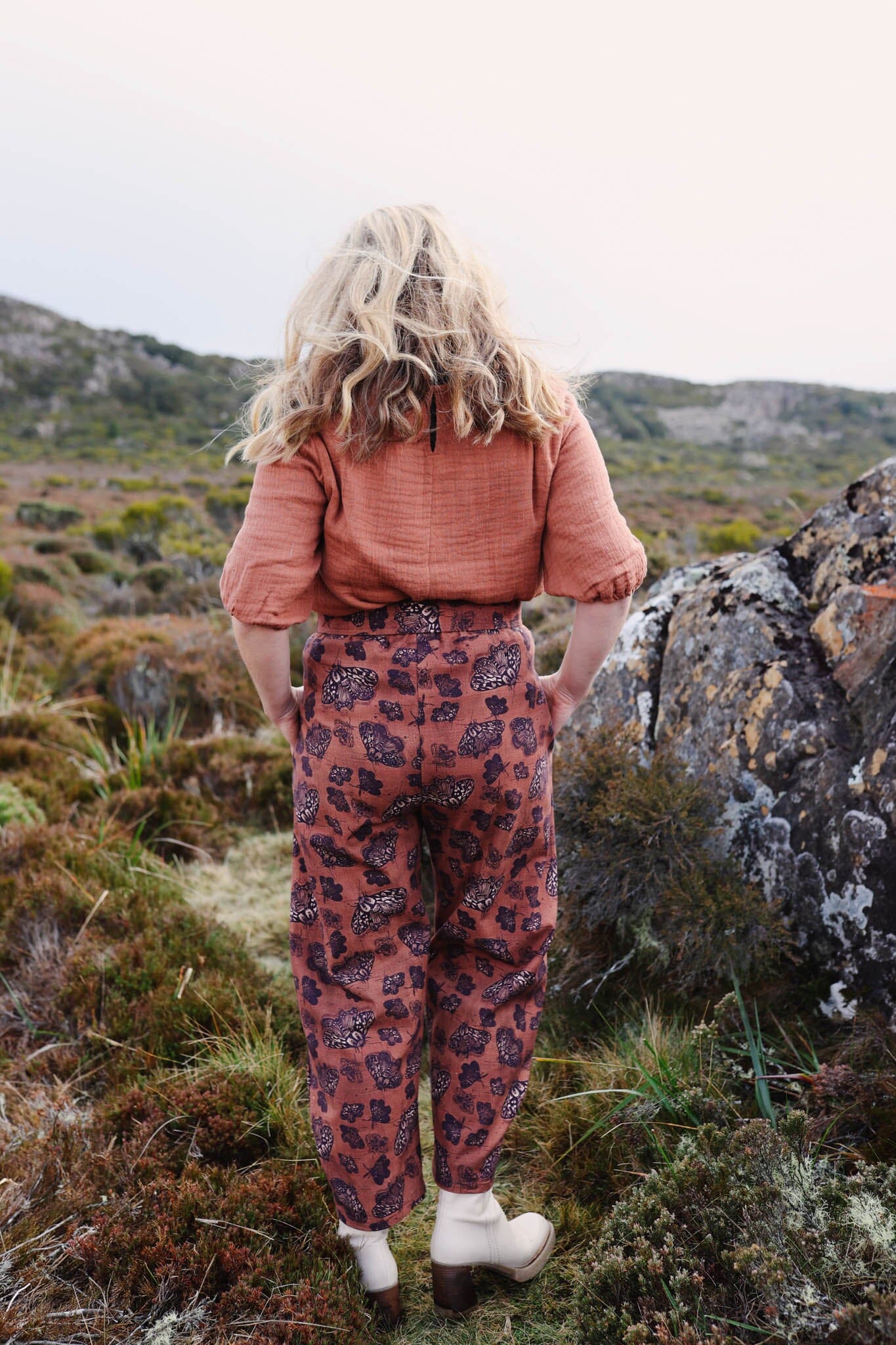 Boss Pant Organic 100% Linen - Cocoa Moth Pants The Spotted Quoll 